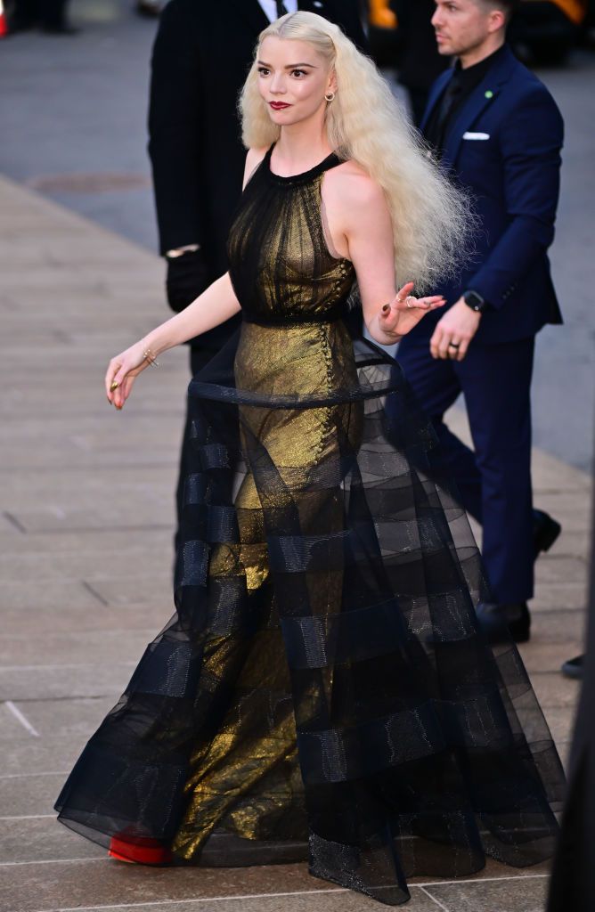NEW YORK, NEW YORK - FEBRUARY 25: Anya Taylor-Joy arrives to the "Dune: Part Two" premiere at Lincoln Center on February 25, 2024 in New York City. (Photo by James Devaney/GC Images)