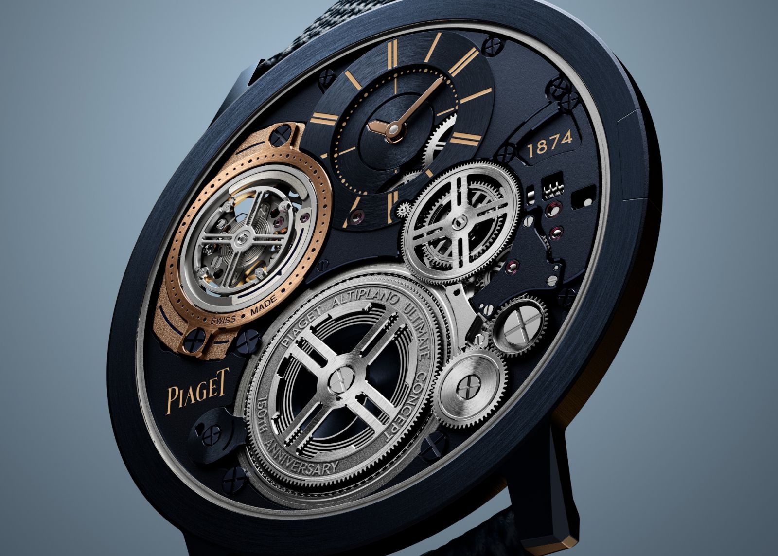 在維持厚度前提下,伯爵為Altiplano Ultimate Concept加入陀飛輪裝置。(Photo: Piaget)