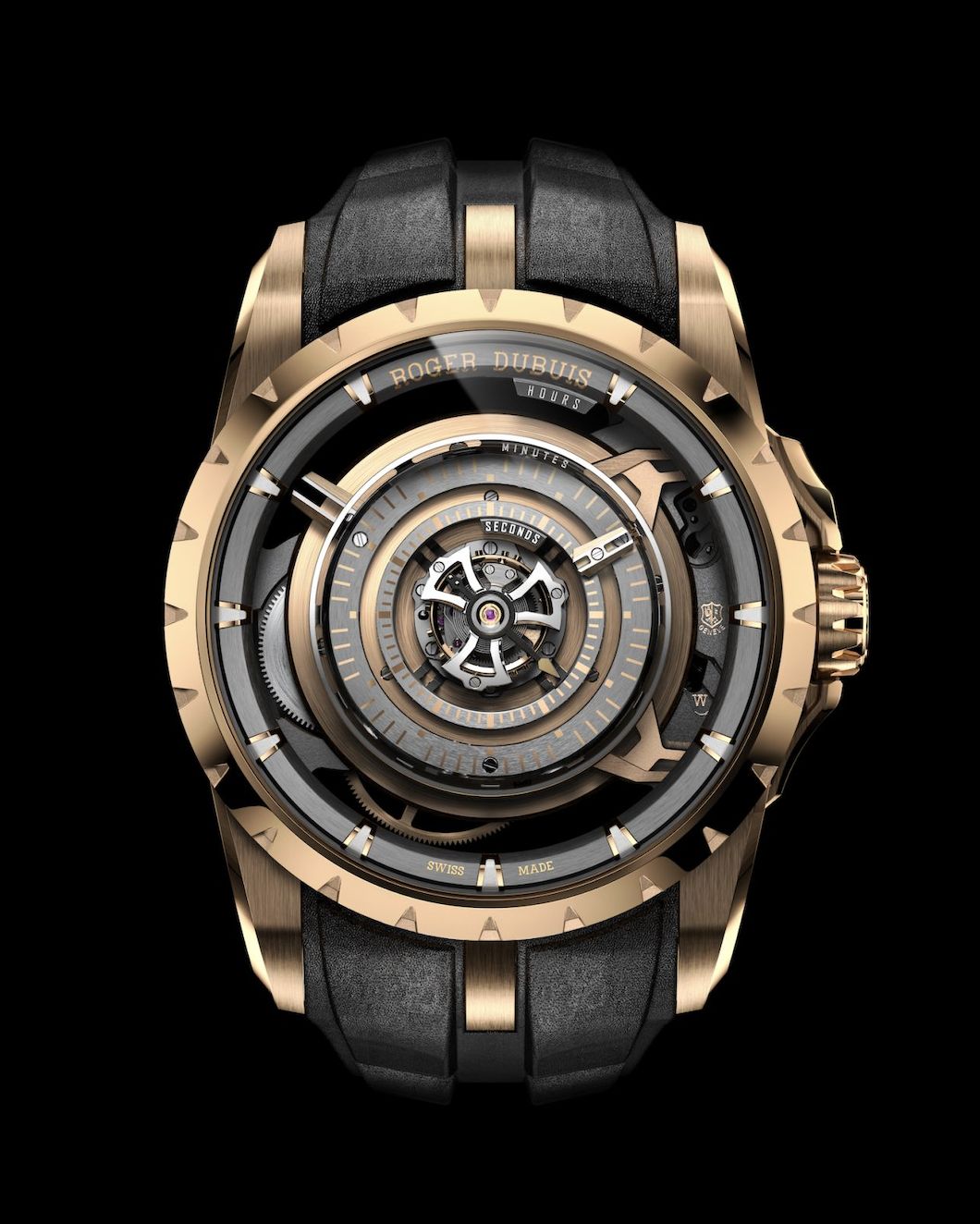 羅杰杜彼Roger DubuisOrbis in Machina Central Monotourbillon 機械之心中置飛行陀飛輪腕錶（Photo: Roger Dubuis)）