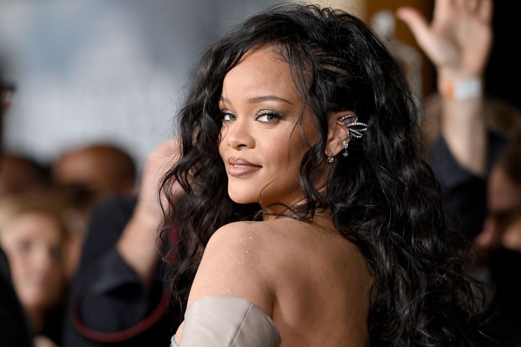 HOLLYWOOD, CALIFORNIA - OCTOBER 26: Rihanna attends Marvel Studios' "Black Panther 2: Wakanda Forever" Premiere at Dolby Theatre on October 26, 2022 in Hollywood, California. (Photo by Axelle/Bauer-Griffin/FilmMagic)