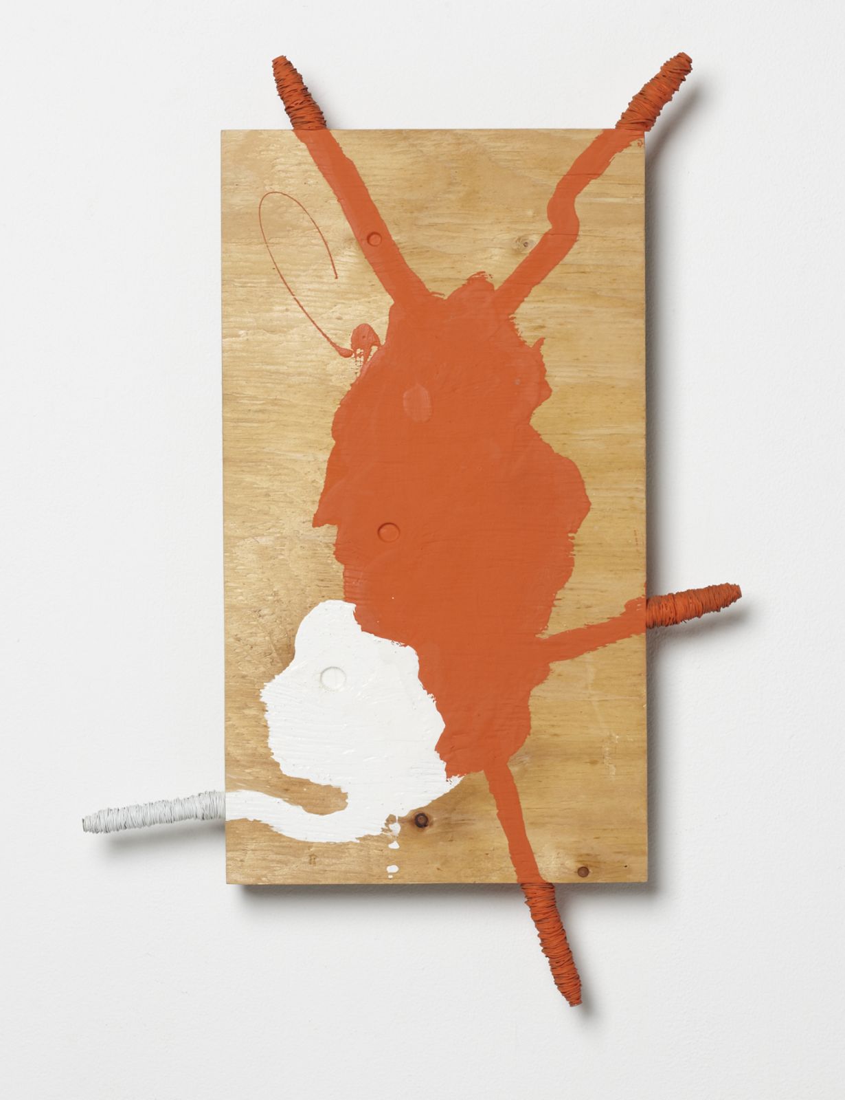 Kishio-SugaPerceived-Scenery-of-Extremities1993AcrylicWoodWireScrew（Photo：Johyun Gallery）