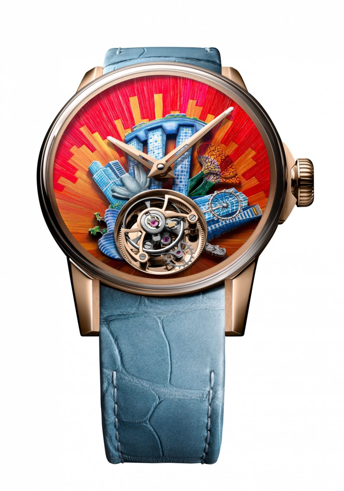 Louis Moinet Around the world in 8 days Singapore watch(Photo: courtesy of Louis Moinet)