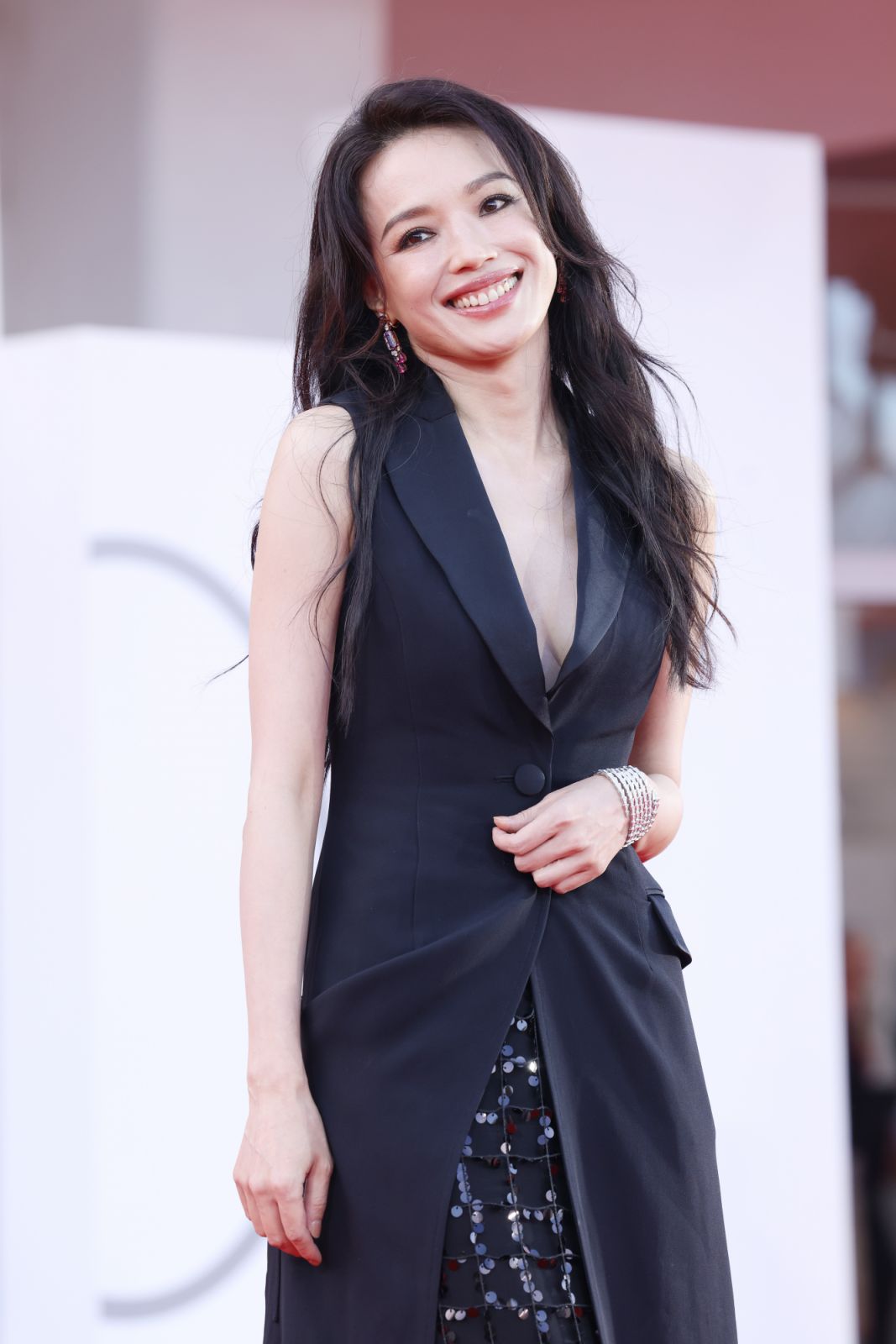 VENICE, ITALY - AUGUST 30: Shu Qi attends the opening red carpet at the 80th Venice International Film Festival on August 30, 2023 in Venice, Italy. (Photo by Stefania D'Alessandro/WireImage)