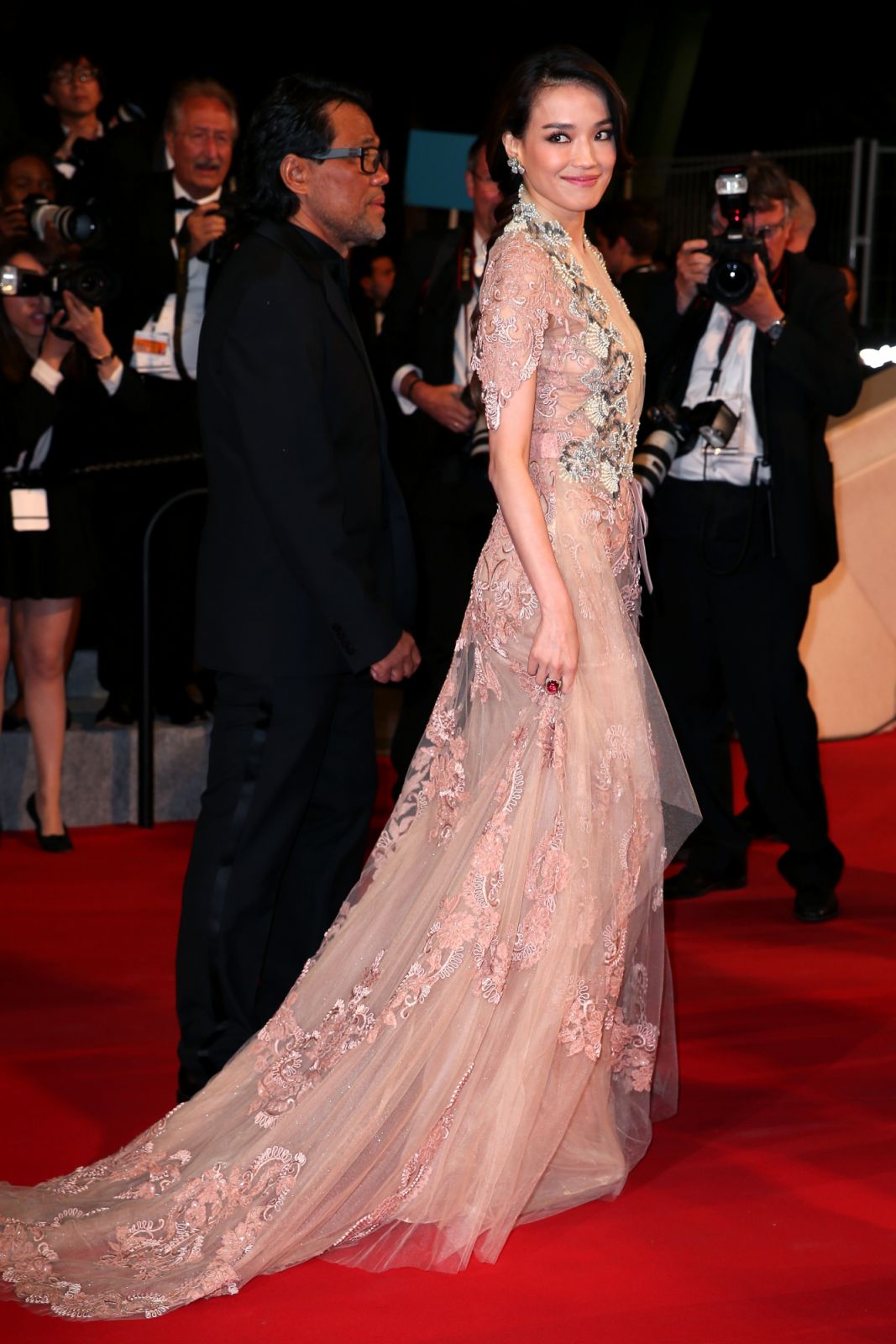 CANNES, FRANCE - MAY 21: Shu Qi attends the Premiere of "Nie Yinniang" during the 68th annual Cannes Film Festival on May 21, 2015 in Cannes, France. (Photo by Pierre Suu/Getty Images)
