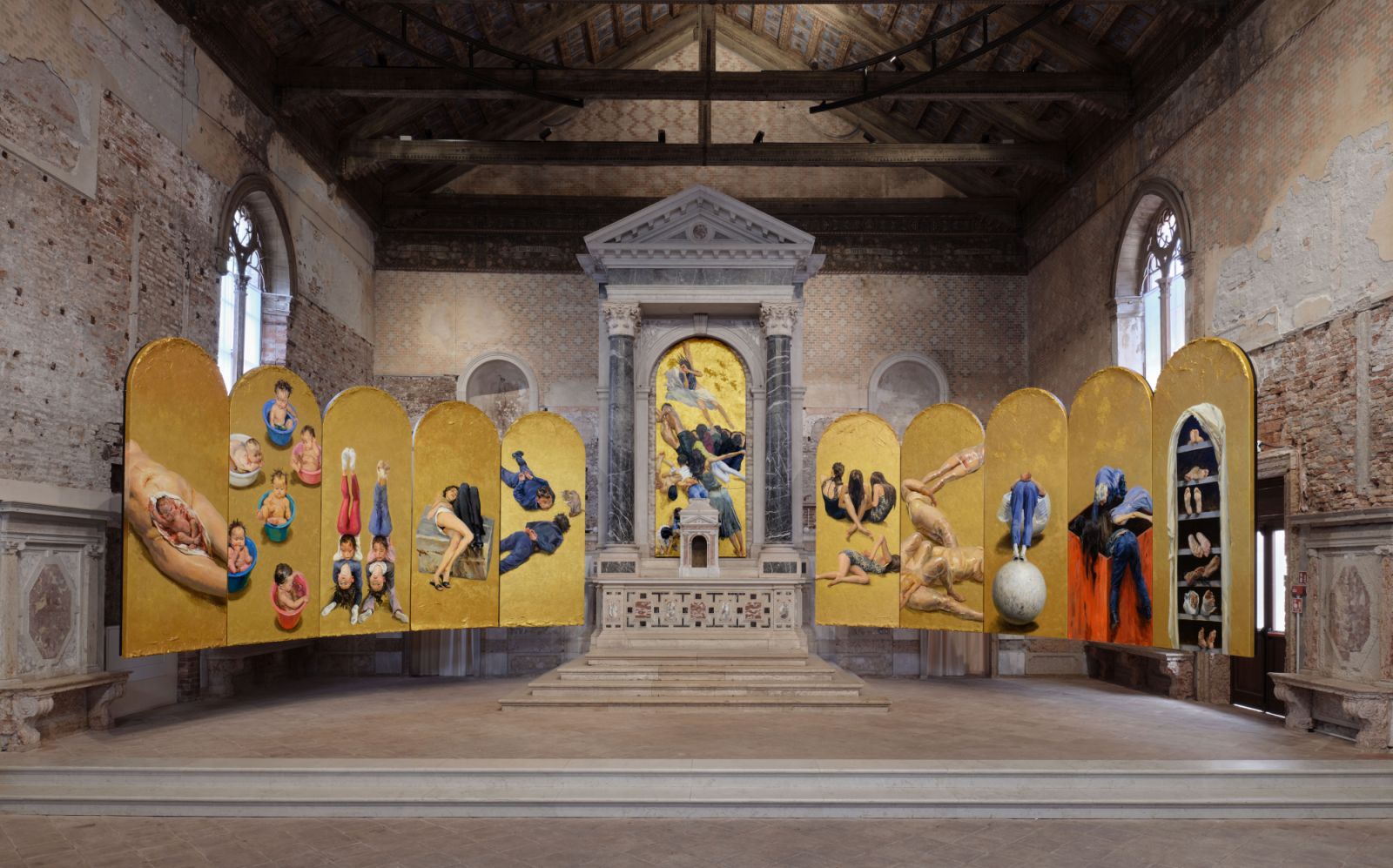Installation view of Yu Hong's "Another one bites the dust" (Photo: George Darrell)