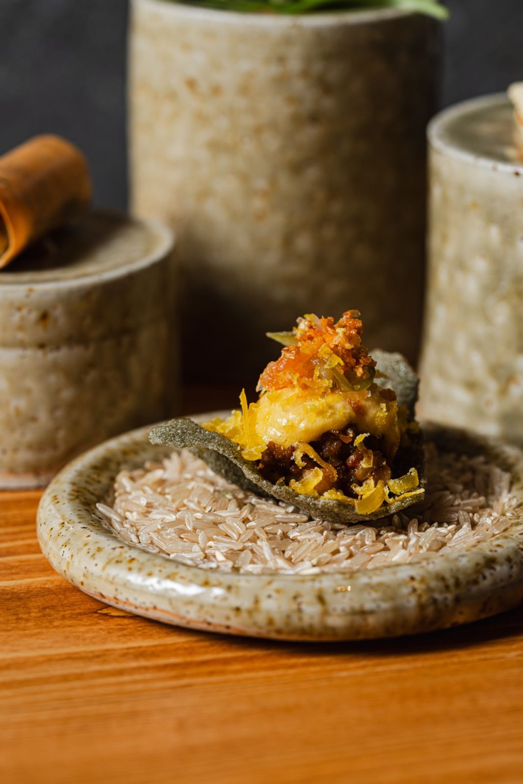 Snacks from Hapag's new tasting menu