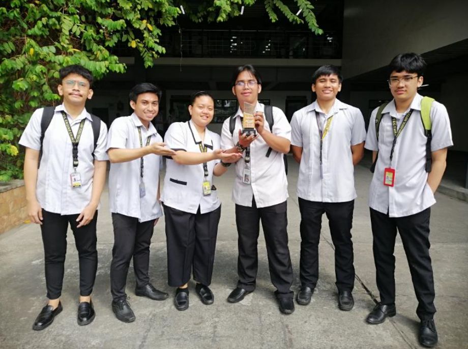 John Paul Fernandez, Amiel Salvania, Elyza Marielle Camiguing, Stanley del Rosario, Emmanuelle Dave Santos, and Faron Jabez Nonan (Photo: TIP Marketing and Communications Office)