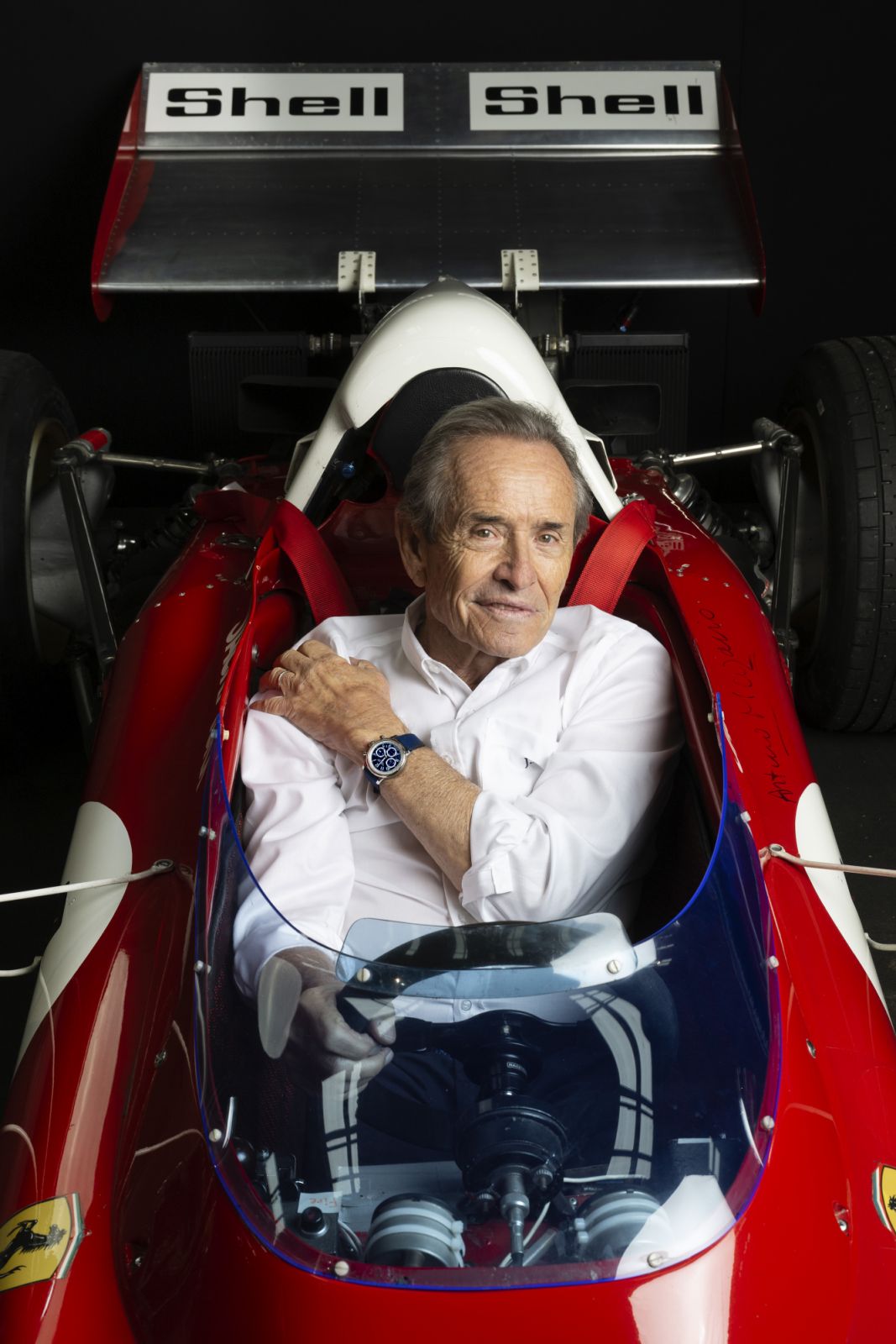 Jacky Ickx wearing the new Chopard Mille Miglia Chronograph JX7 (Photo: courtesy of Chopard)