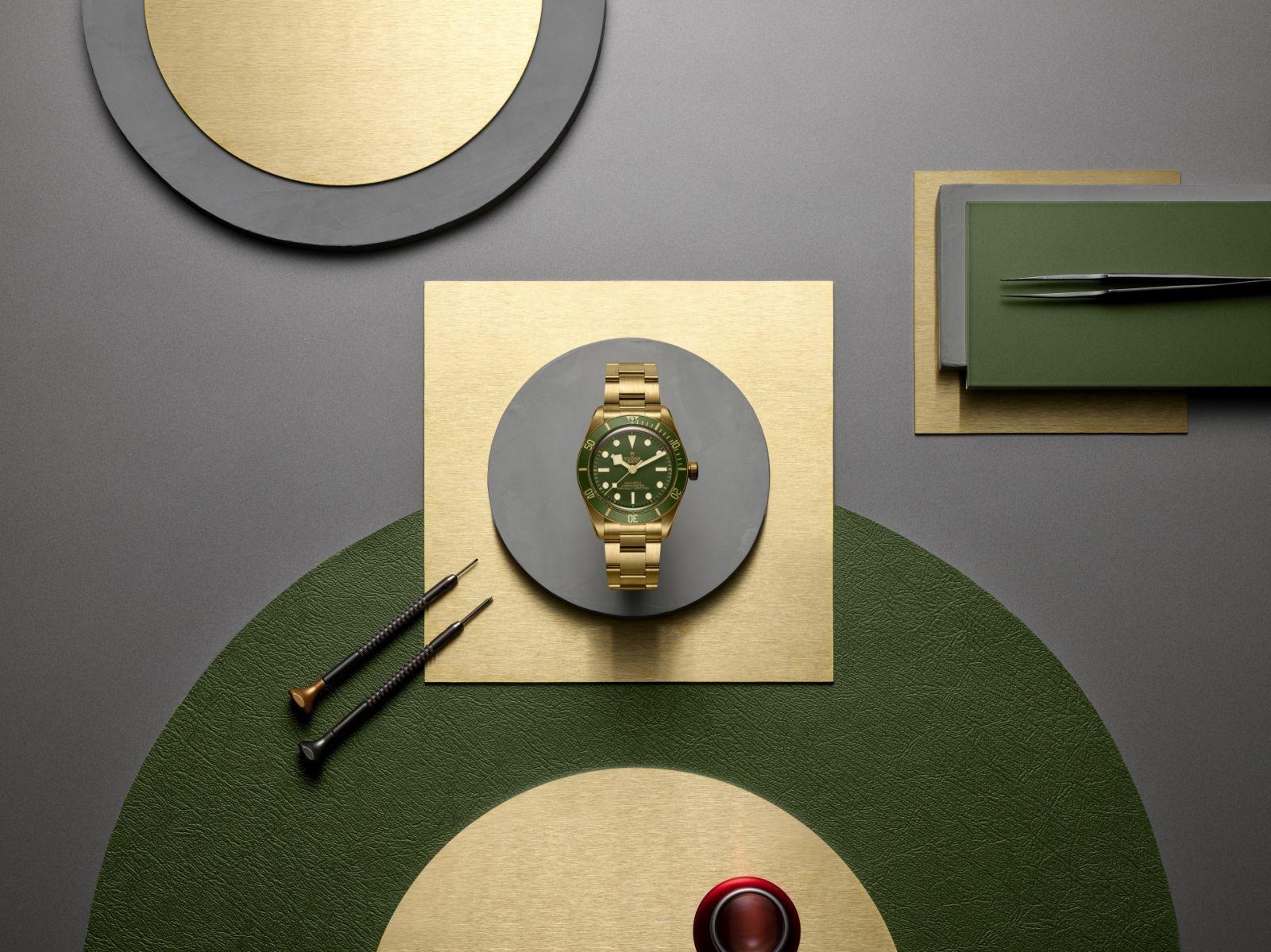 帝舵在Watches & Wonders推出Black Bay 58綠色面盤版本款式。(Photo: Tudor)