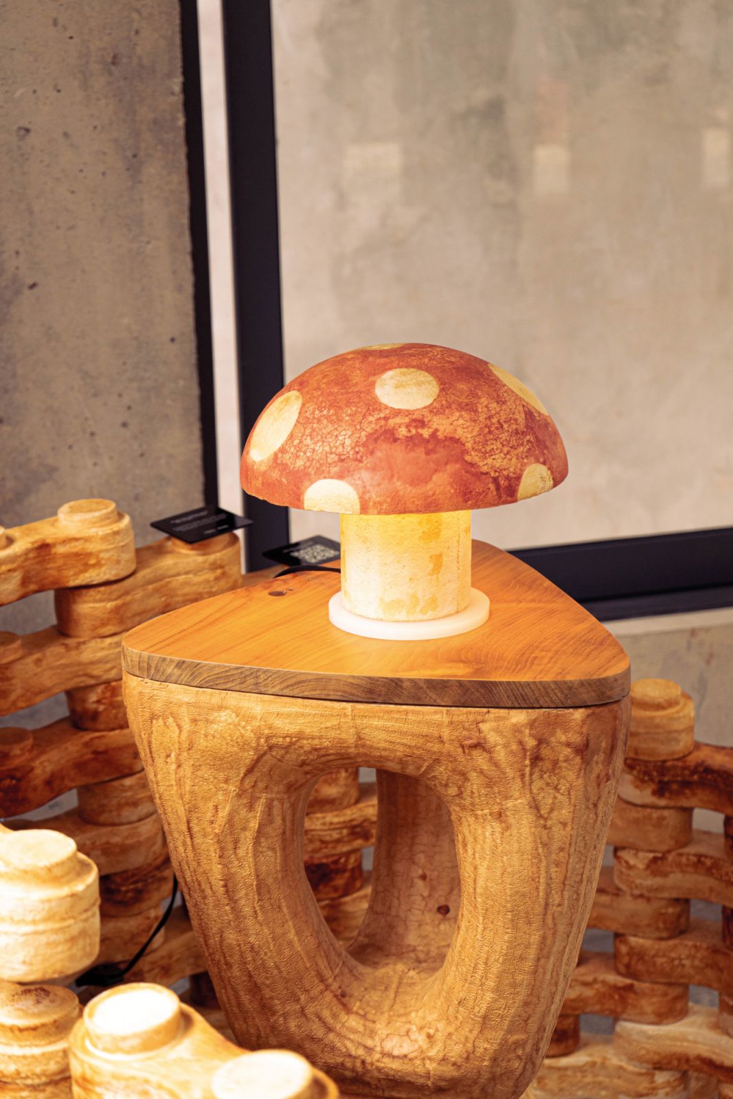 The whimsical Mycolight, created by Mycotech Lab