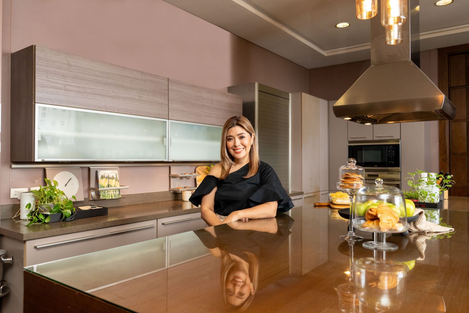Happy Ongpauco-Tiu in her kitchen where all her culinary milestones were made for the last 12 years (Photo: Courtesy of Focus Global Inc)
