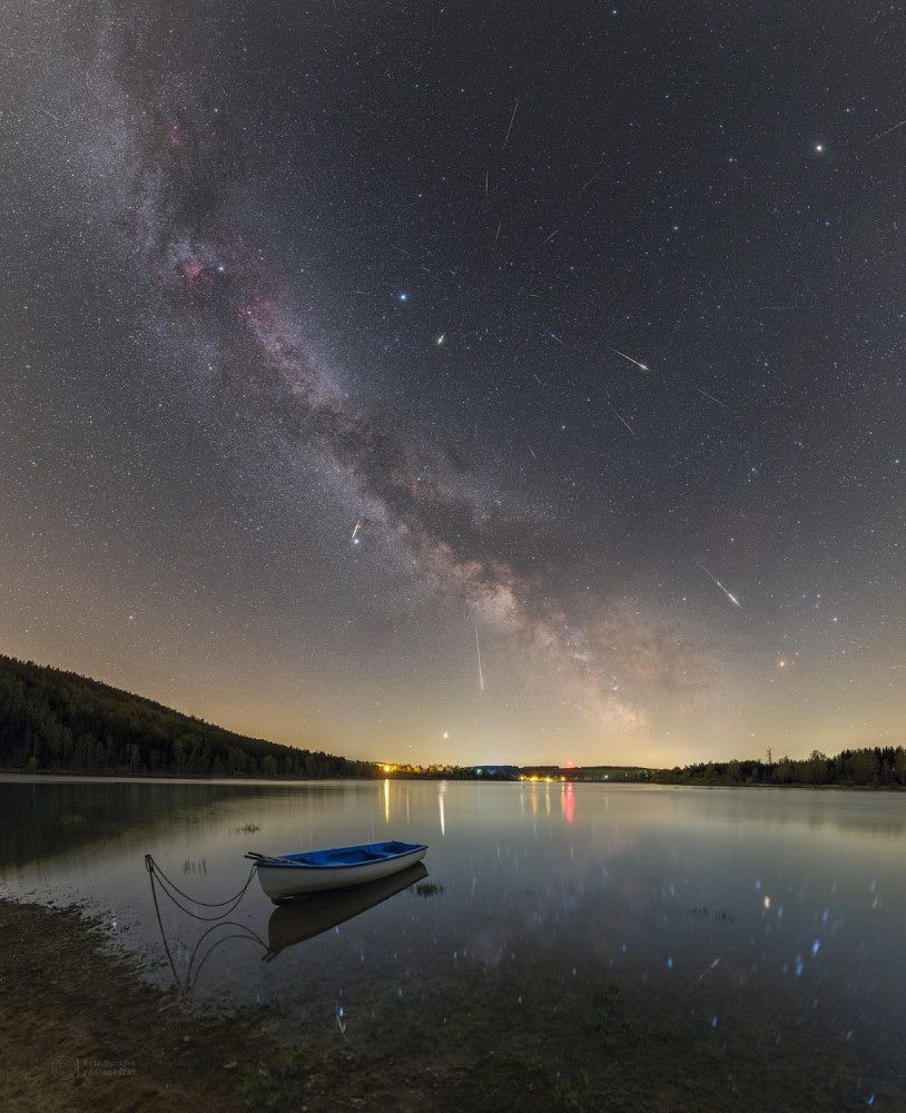 根據觀測與計算,2024年的天琴座流星雨將會在4月22日的時候達到高峰。(Photo: 台北市立天文台)
