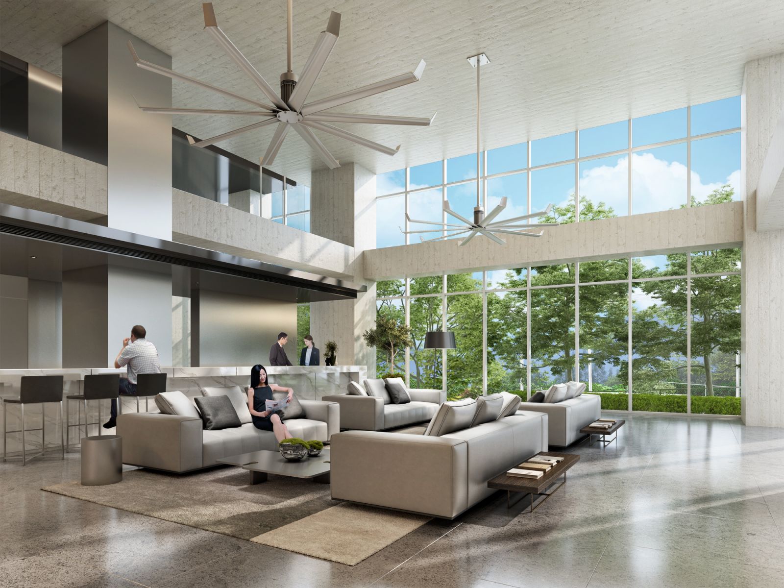 1F接待大廳（Photo：磐鈺建設）