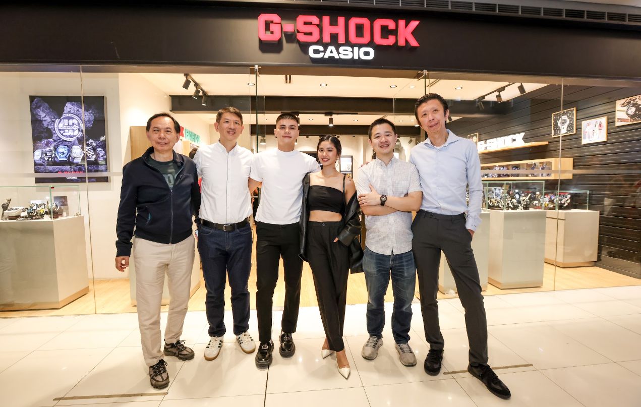 Stanley Leung, Marnie Chua, Ronnie Alonte, Loisa Andalio, Von Yao and Roy Chua at the G-Shock event