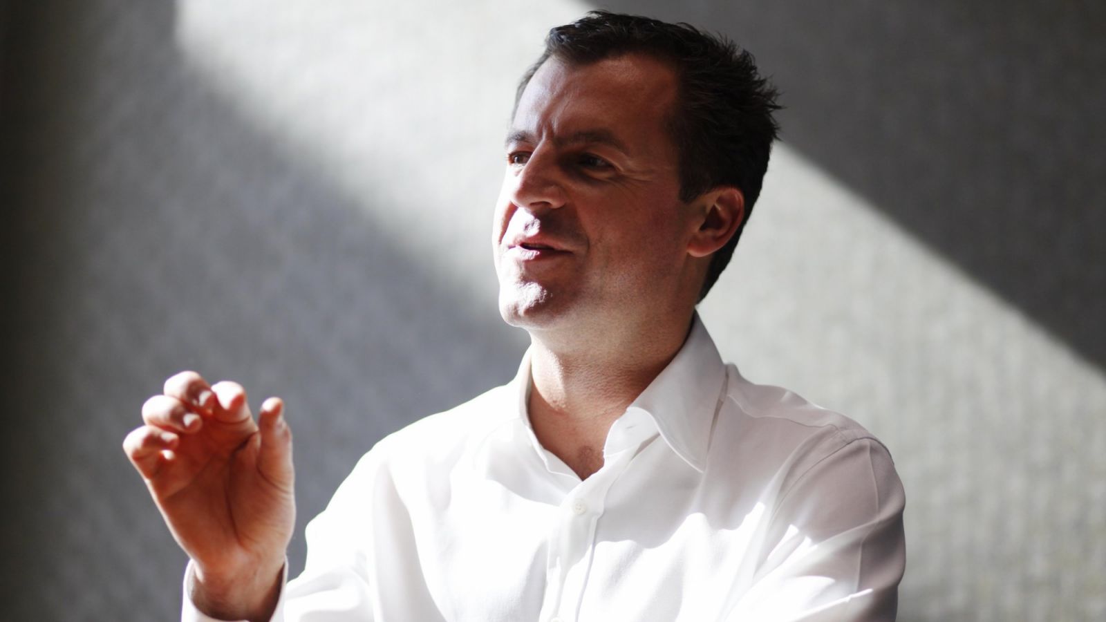 Mike Platt co-founder founder and principal of the hedge fund manager BlueCrest Capital Management in their offices in Grosvenor Place, London.