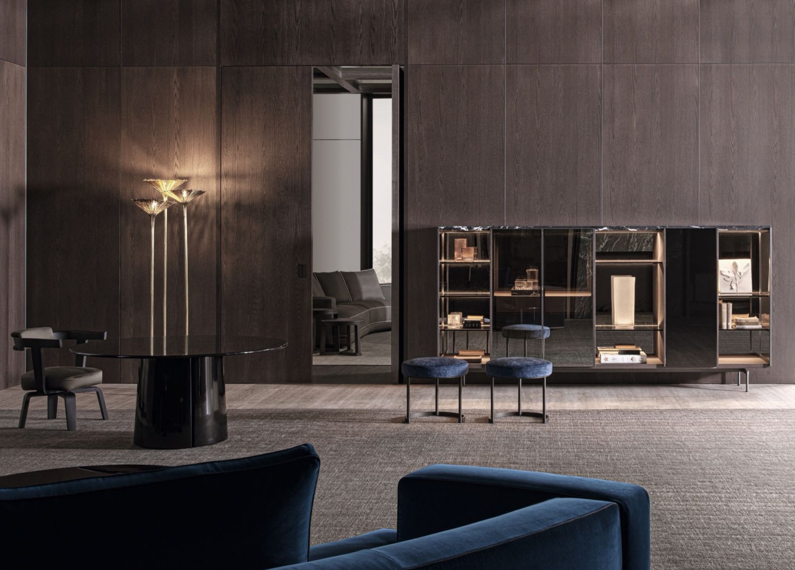 Molteni & C Logos wall unit by Vincent Van Duysen