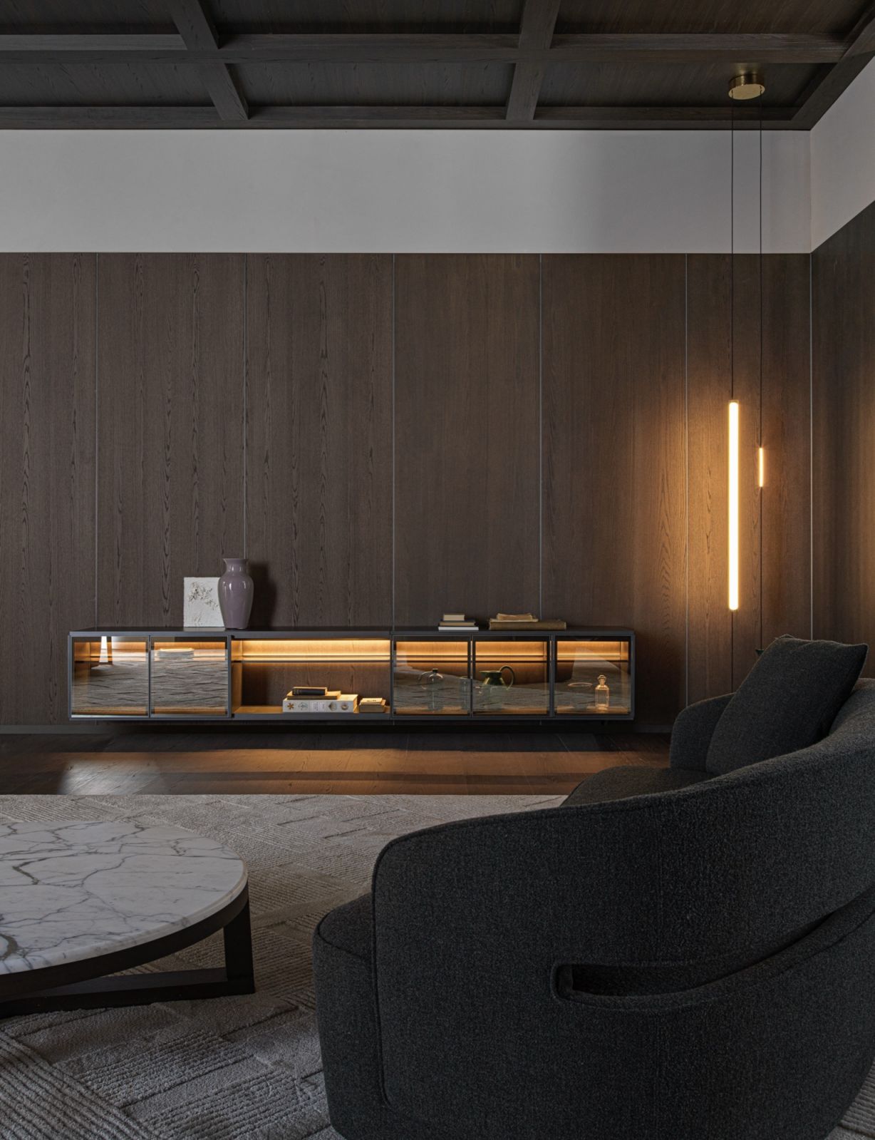 Molteni & C Logos wall unit by Vincent Van Duysen