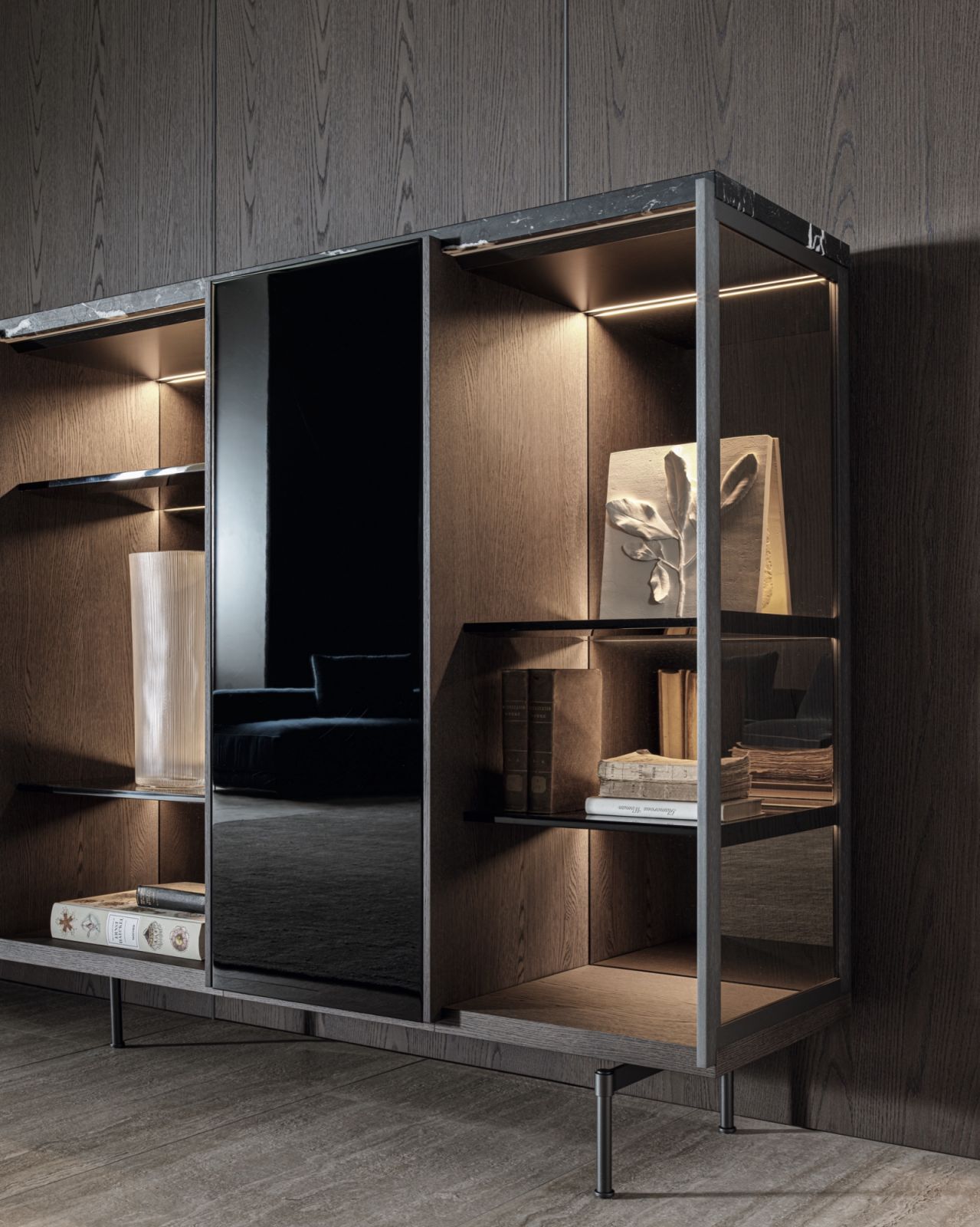 Molteni & C Logos wall unit by Vincent Van Duysen