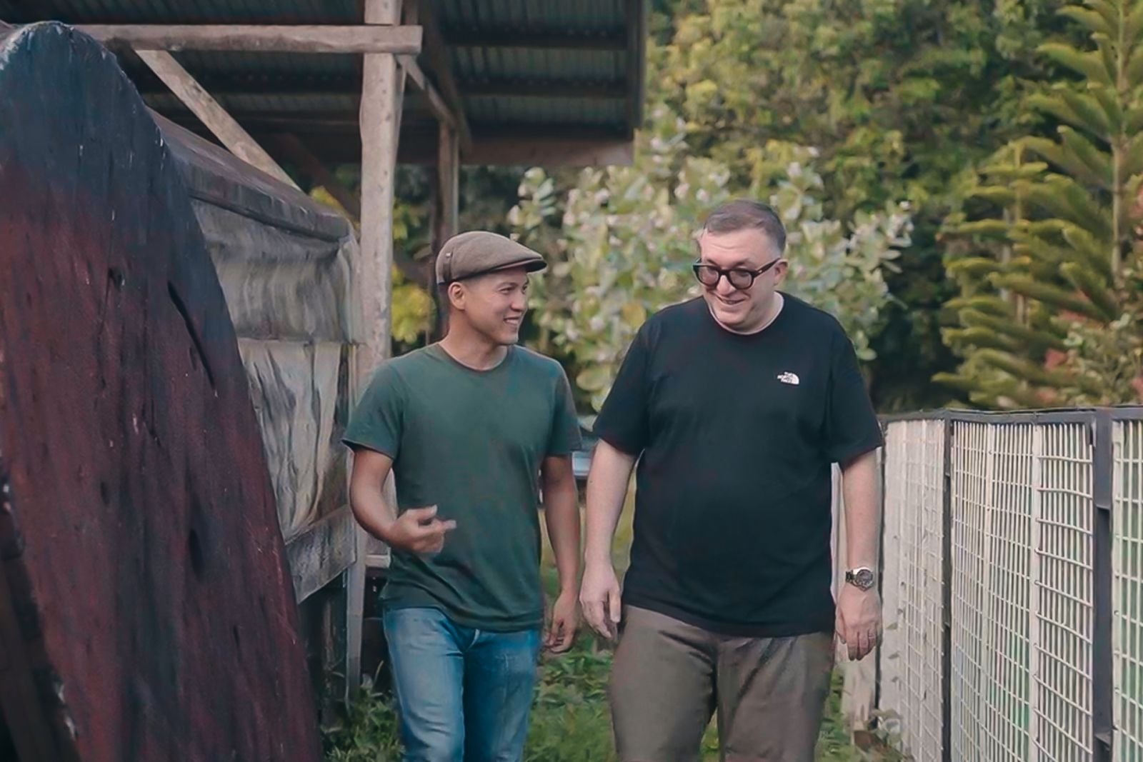 Chele visiting cacao farms for R&B on The Unknown Faces of Cacao menu by Gallery by Chele