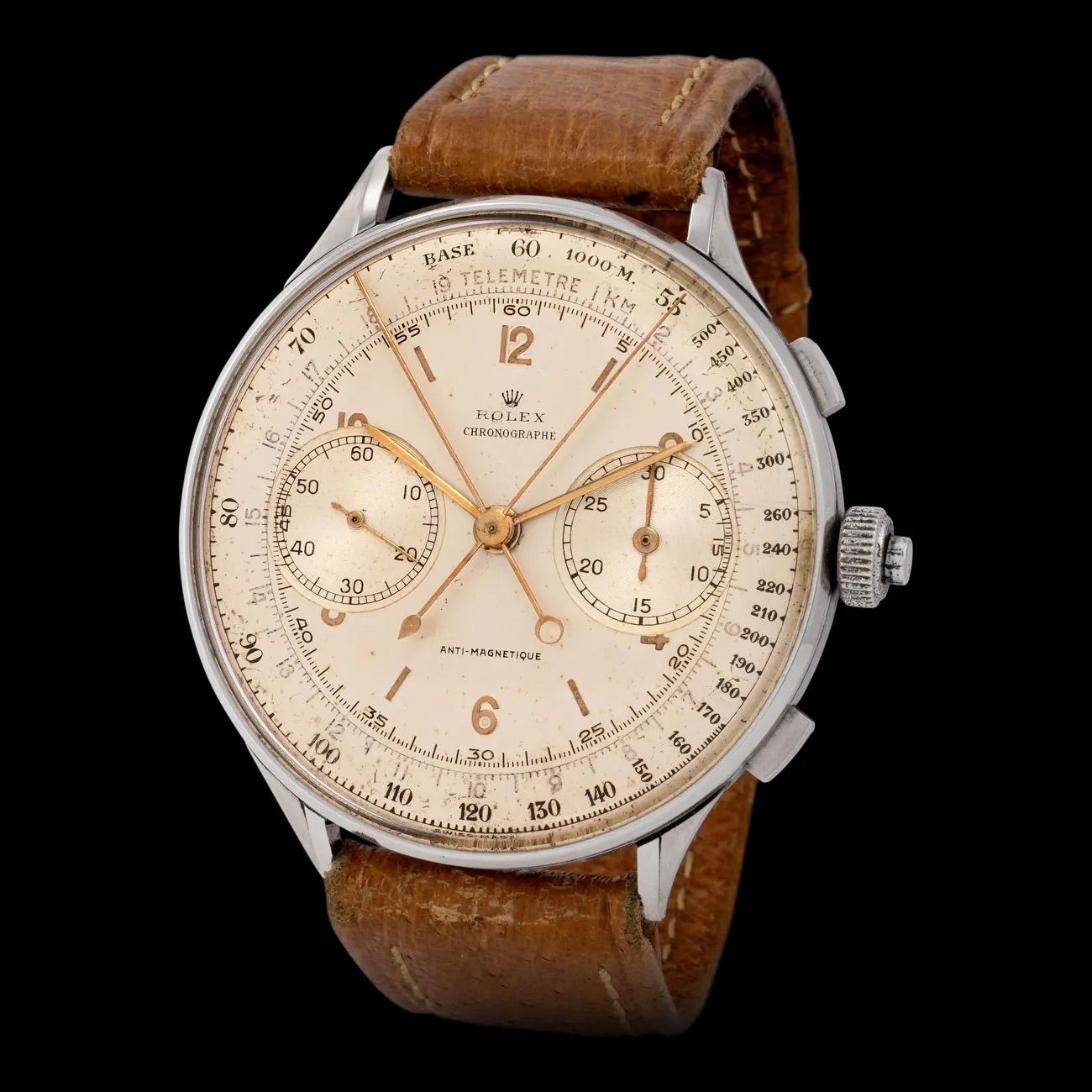 Ref. 4113當年據說只生產了12枚,數量極其稀有。(Photo: Monaco Legend Auctions)