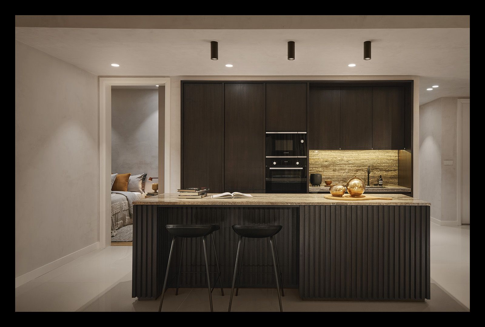 Dry kitchen in the Type E show unit