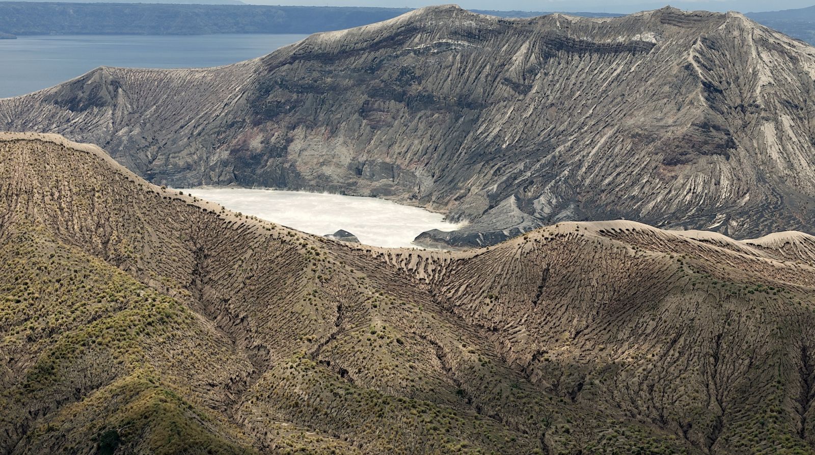 Taal active volcano. Crater lake is spewing fumaroles of sulfur and steam from the boiling water lake. The volcano is classed a danger zone and its access is prohibited. (Photo: Getty Images)