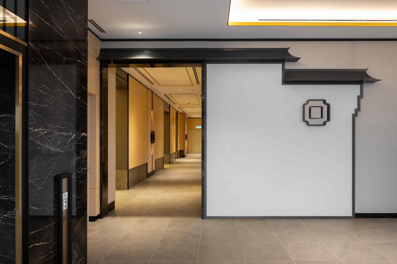 Design cues from the Forbidden City at the doorways