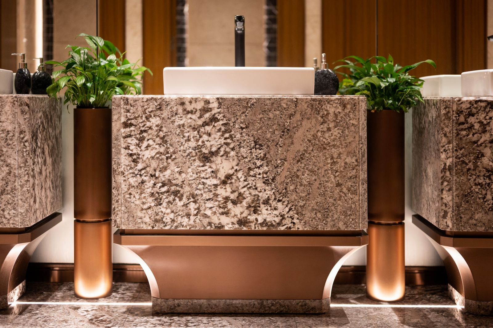 Male and female washroom