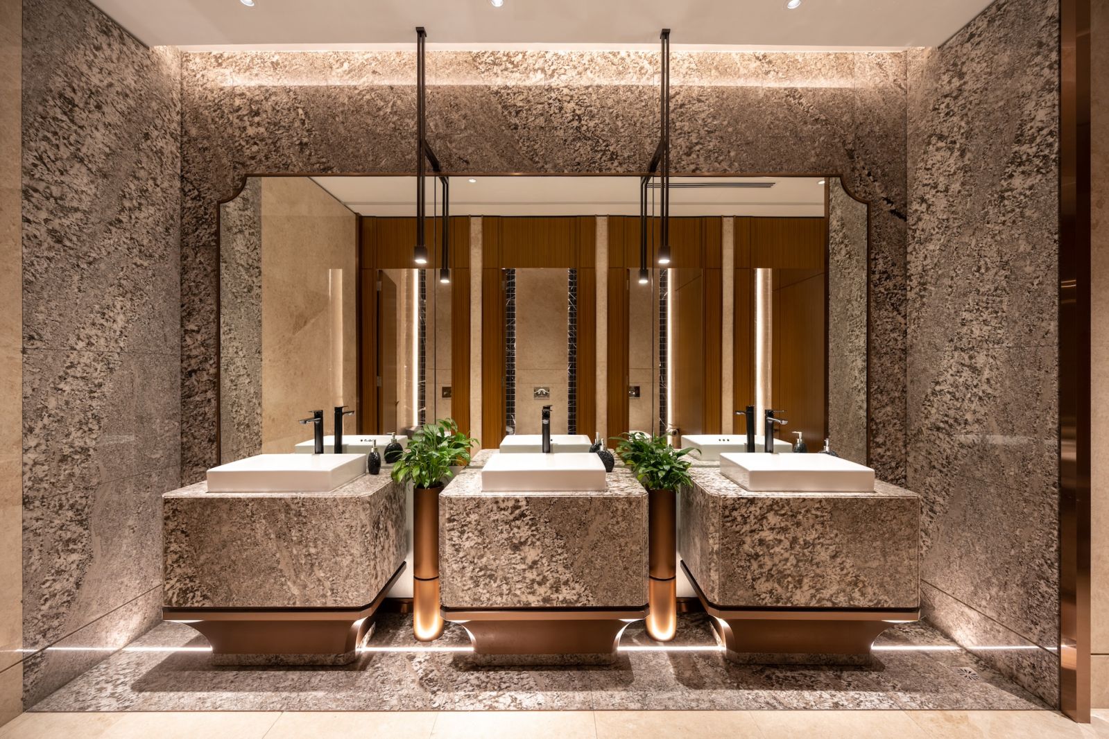 Male and female washroom