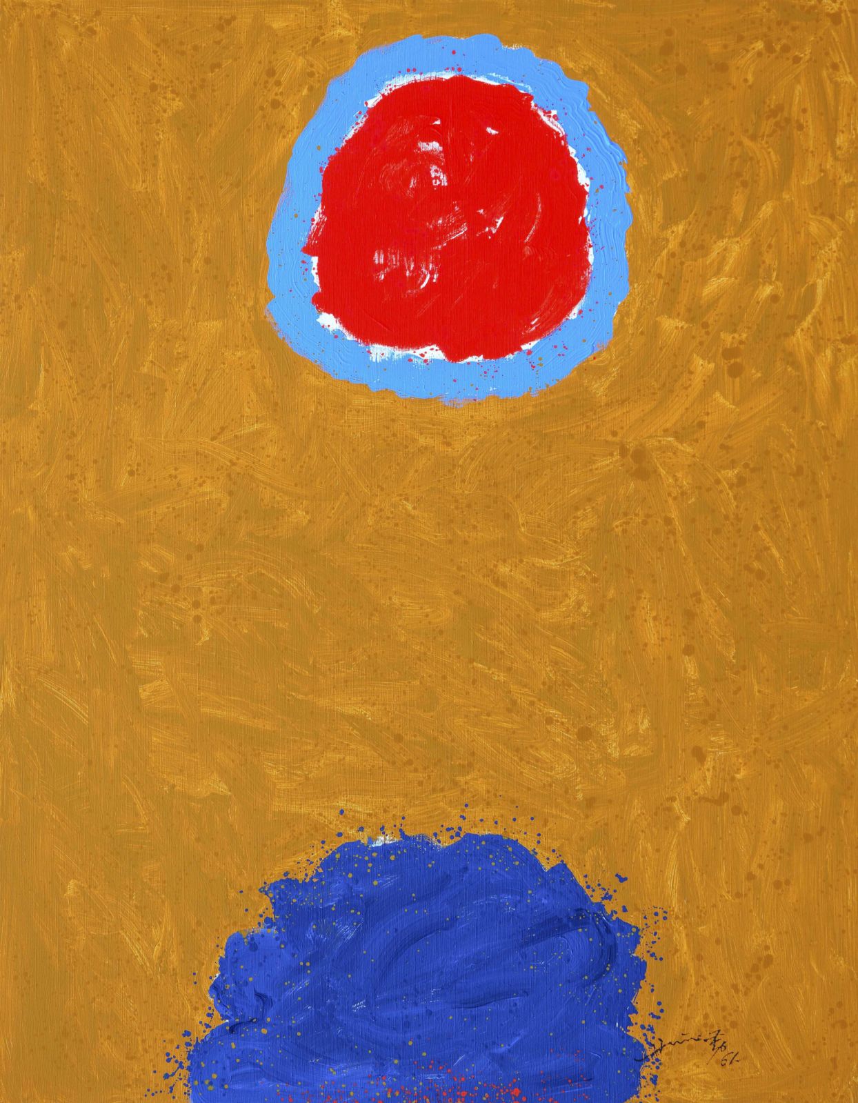 蕭勤 /《探》(局部)/ 1961 /布上壓克力 / 140 x 110cm(Photo:courtesy of the artist and 3812 Gallery)