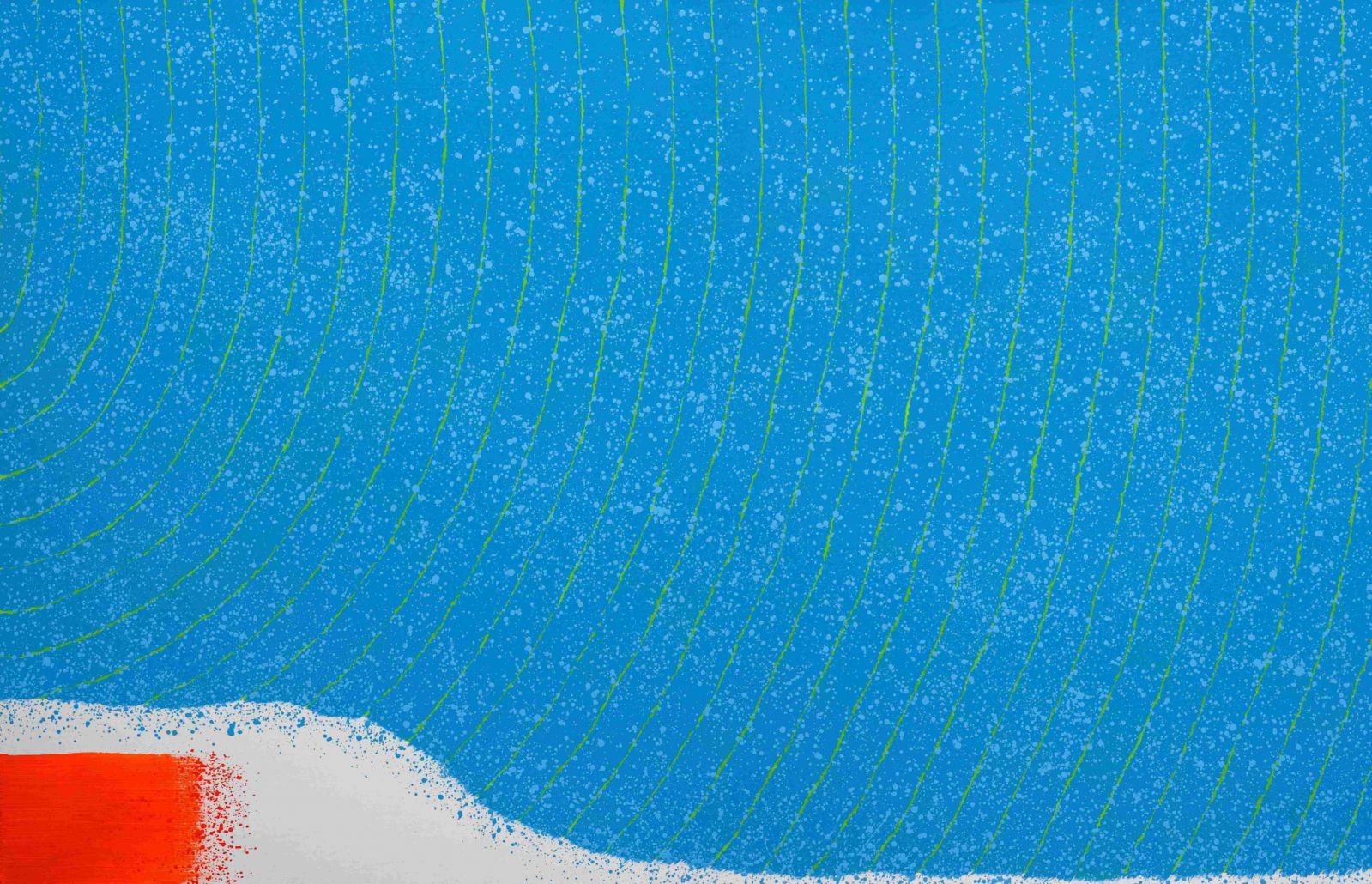 蕭勤 /《上善若水-3》(局部) / 2000 / 布上壓克力(Photo:courtesy of the artist and 3812 Gallery)