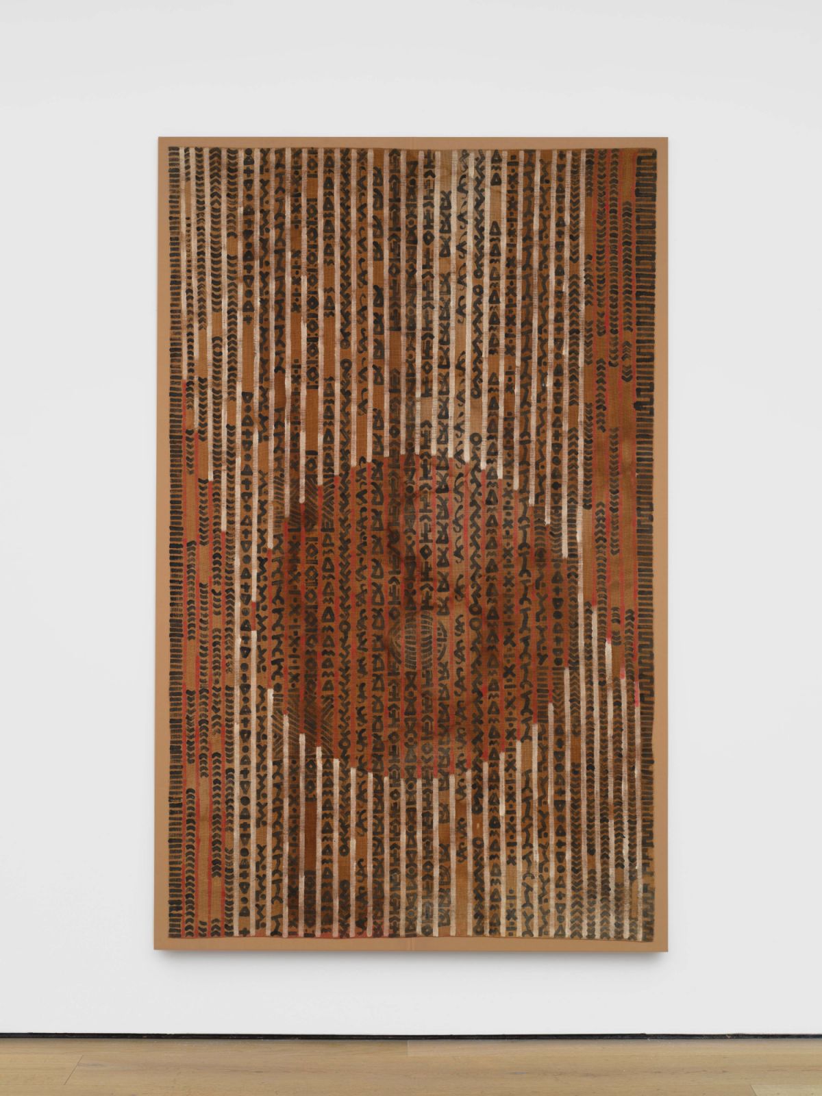 李元佳 / Hanging (Detail)/ 1970c. /Acrylic on hessian / 220x140cm (LYC624)(Photo:courtesy of the artist and Richard Saltoun Gallery)