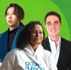 Lucas Loo, Kuan Chen, Mathilda D’Silva and Gary Bencheghib are paving the way for a greener tomorrow (Illustration: Raphael Quiason)