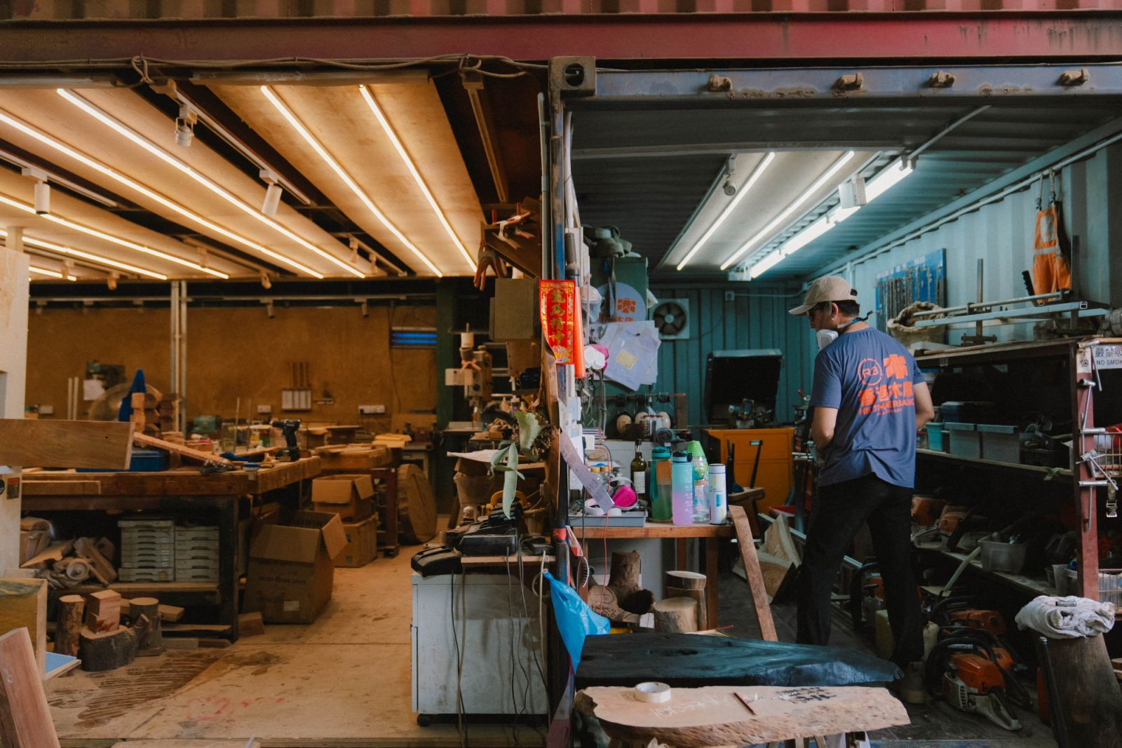 Ricci Wong wants to change the way we talk about waste management in Hong Kong; in the woodworking industry and beyond (Photo: Billy Chan / Tatler Asia)