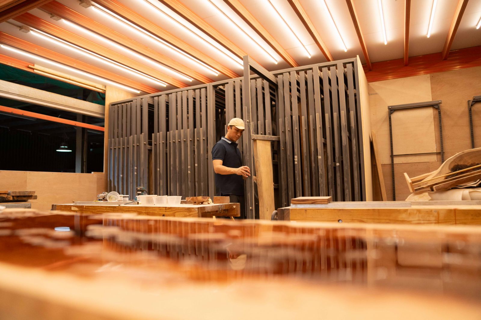 Despite how difficult the wood from felled local trees can be to work with, Ricci Wong doesn’t want to waste it; a little more time and dedication is all you need, he says (Photo: Billy Chan / Tatler Asia)