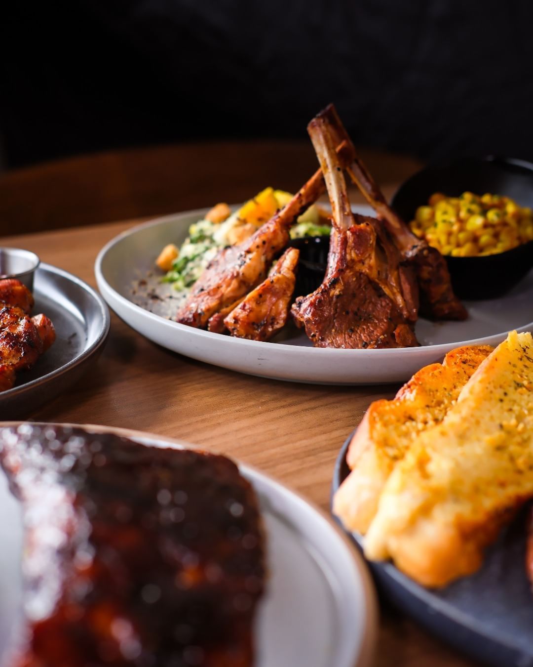 Grilled lamb racks sourced from New Zealand (Photo: Instagram / @thecharcoalgrill_)