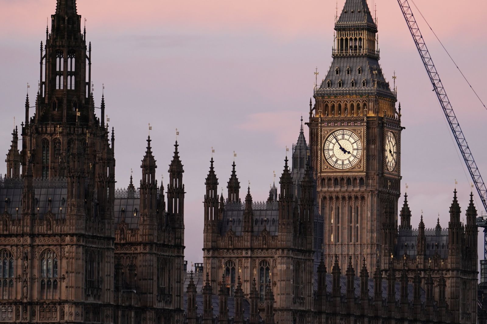 A view of the Palace of Westminster, where a second reading vote of the Safety of Rwanda (Asylum and Immigration) Bill will take place on Tuesday evening. Prime Minister Rishi Sunak, is struggling to reconcile Tory MPs' competing demands over his Rwanda plan. Would-be rebels have warned that major surgery is still required to fix the flagship asylum legislation. Picture date: Picture date: Tuesday December 12, 2023. (Photo by Jordan Pettitt/PA Images via Getty Images)