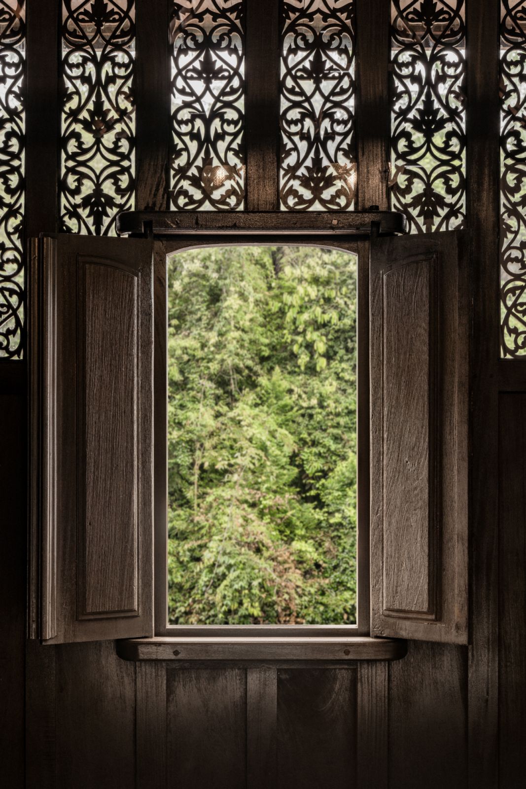 The intricate carvings have been retained