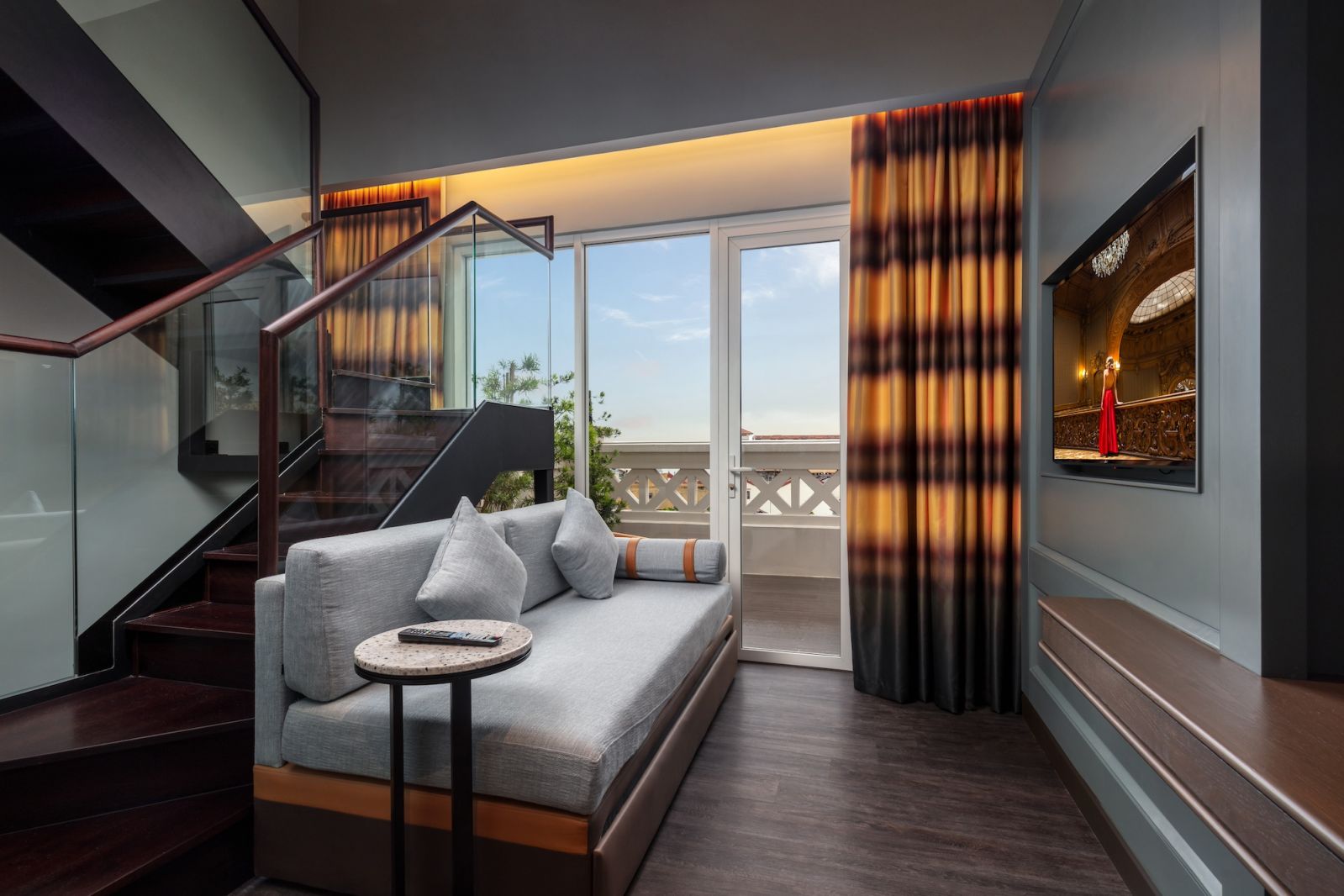 The bedrooms have modern furnishings