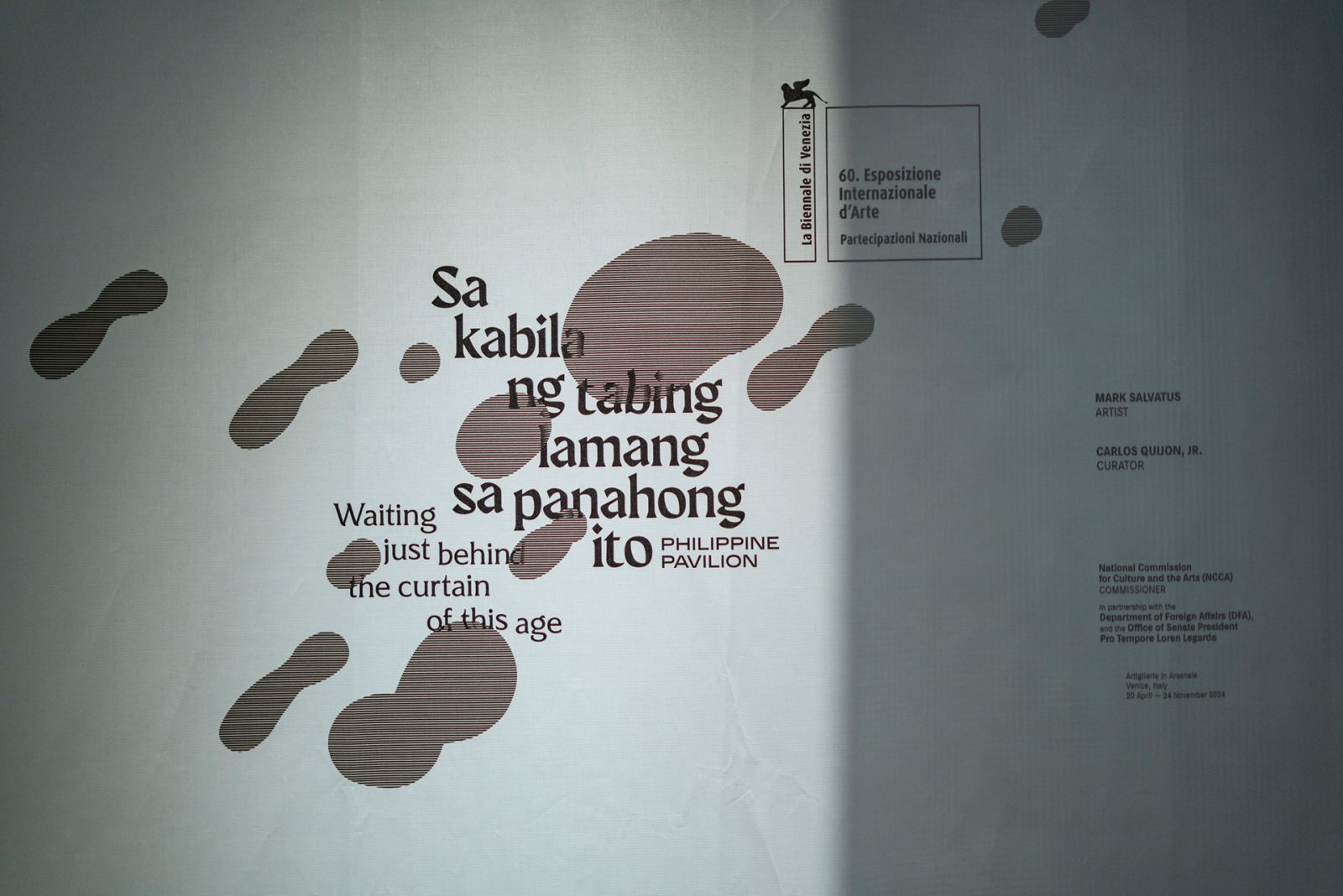 ‘Sa kabila ng tabing lamang sa panahong ito’ (‘Waiting just behind the curtain of this age’), exhibition of the Philippine Pavilion at the 60th International Art Exhibition - La Biennale di Venezia (Photo: Andrea D’Altoe / Courtesy of NCCA - PAVB)