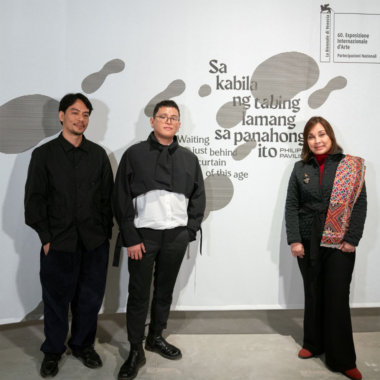 Mark Salvatus, Carlos Quijon Jr, Senate President Pro Tempore Loren Legarda (project principal and visionary) (Photo: Lorenzo Busi / Courtesy of NCCA - PAVB)