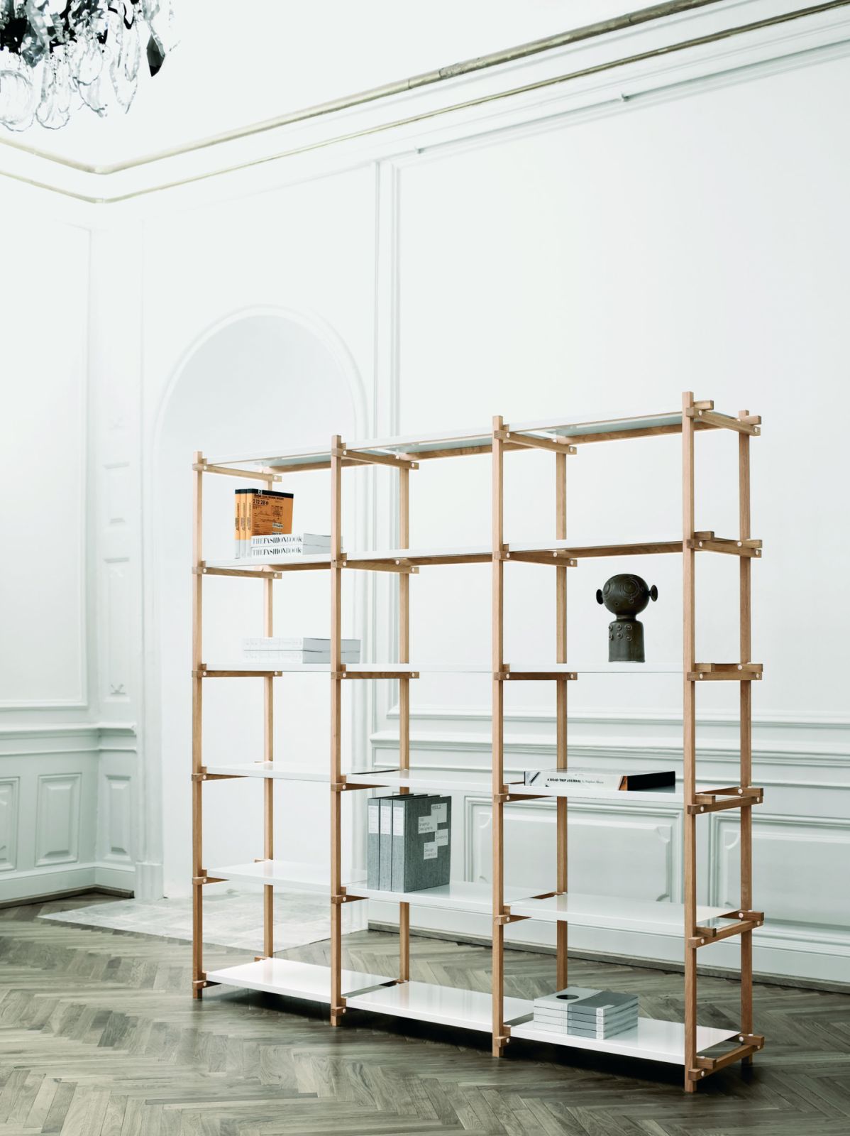 The Woody shelving system was originally conceived for inventory management (Photo: Hay)