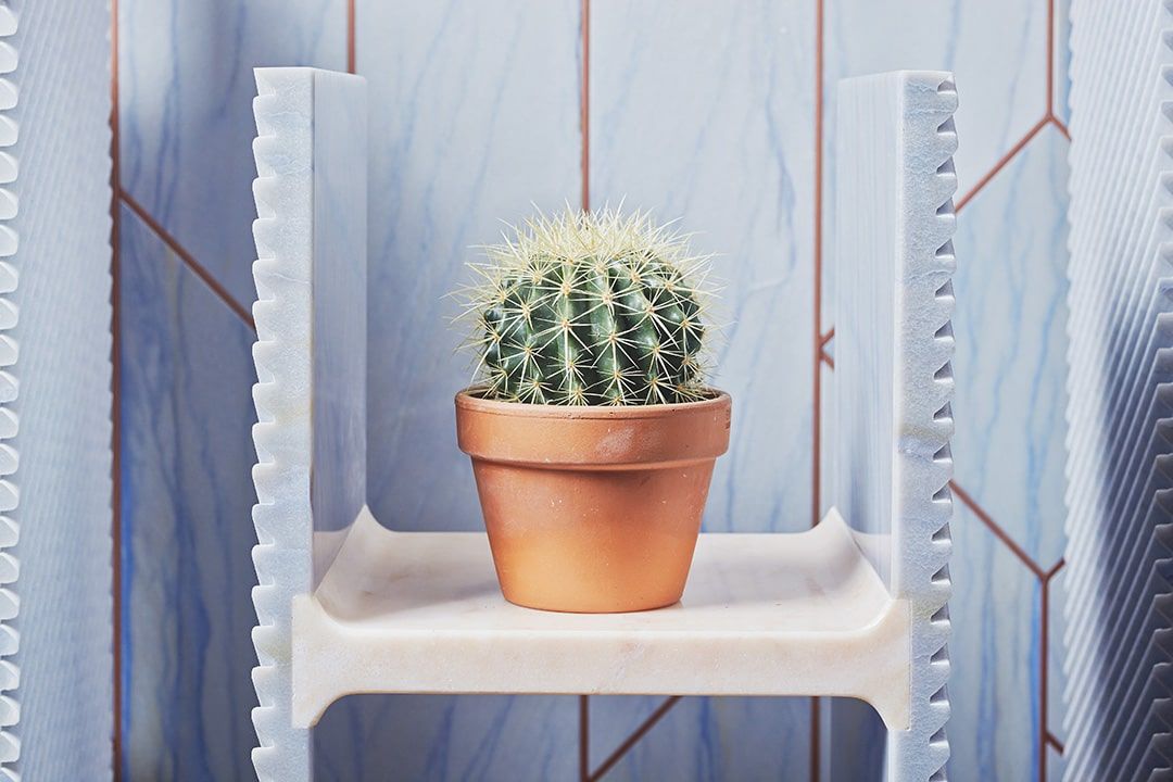 Made from pale Azul Macauba and Rosa Portogallo marble (Photo: Instagram / @budri_official)