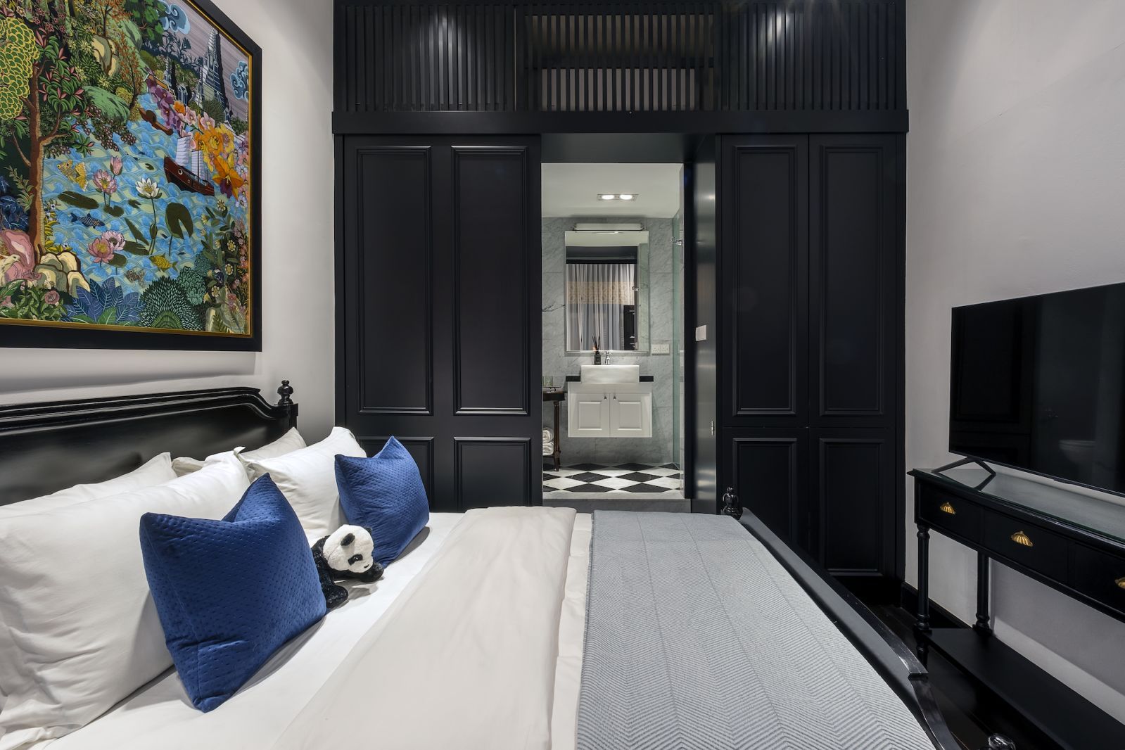 Bedrooms are smartly appointed