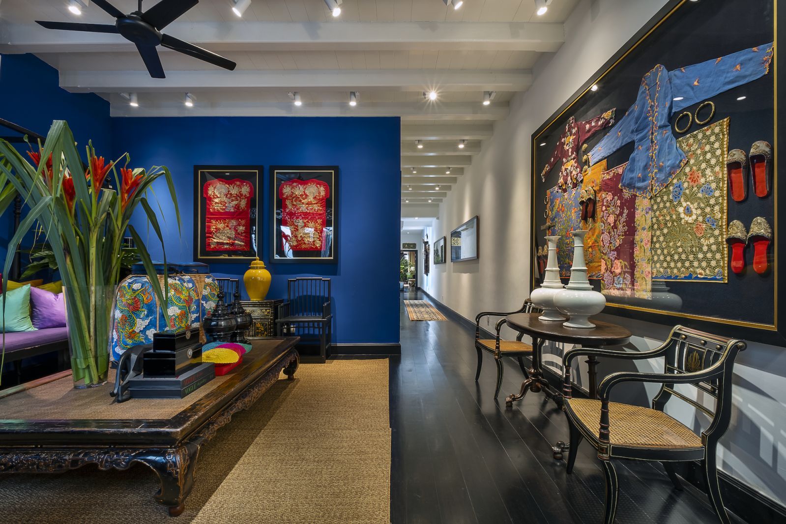 Striking colours are in line with Peranakan aesthetics