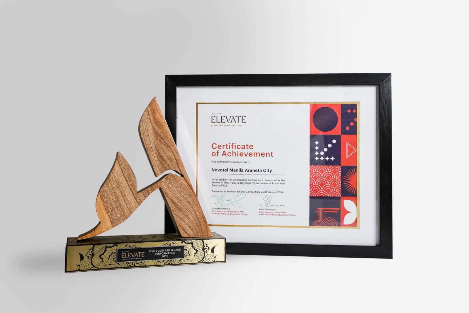 Accor Asia Award's Best Food & Beverage Performance 2023
