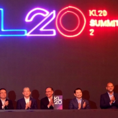 Dato' Seri Anwar Ibrahim, Prime Minister of Malaysia, launches the KL20 Action Paper with government ministers during the KL20 Summit 2024 at the Kuala Lumpur Convention Center on April 22, 2024 in Kuala Lumpur, Malaysia (Photo: Getty Images)