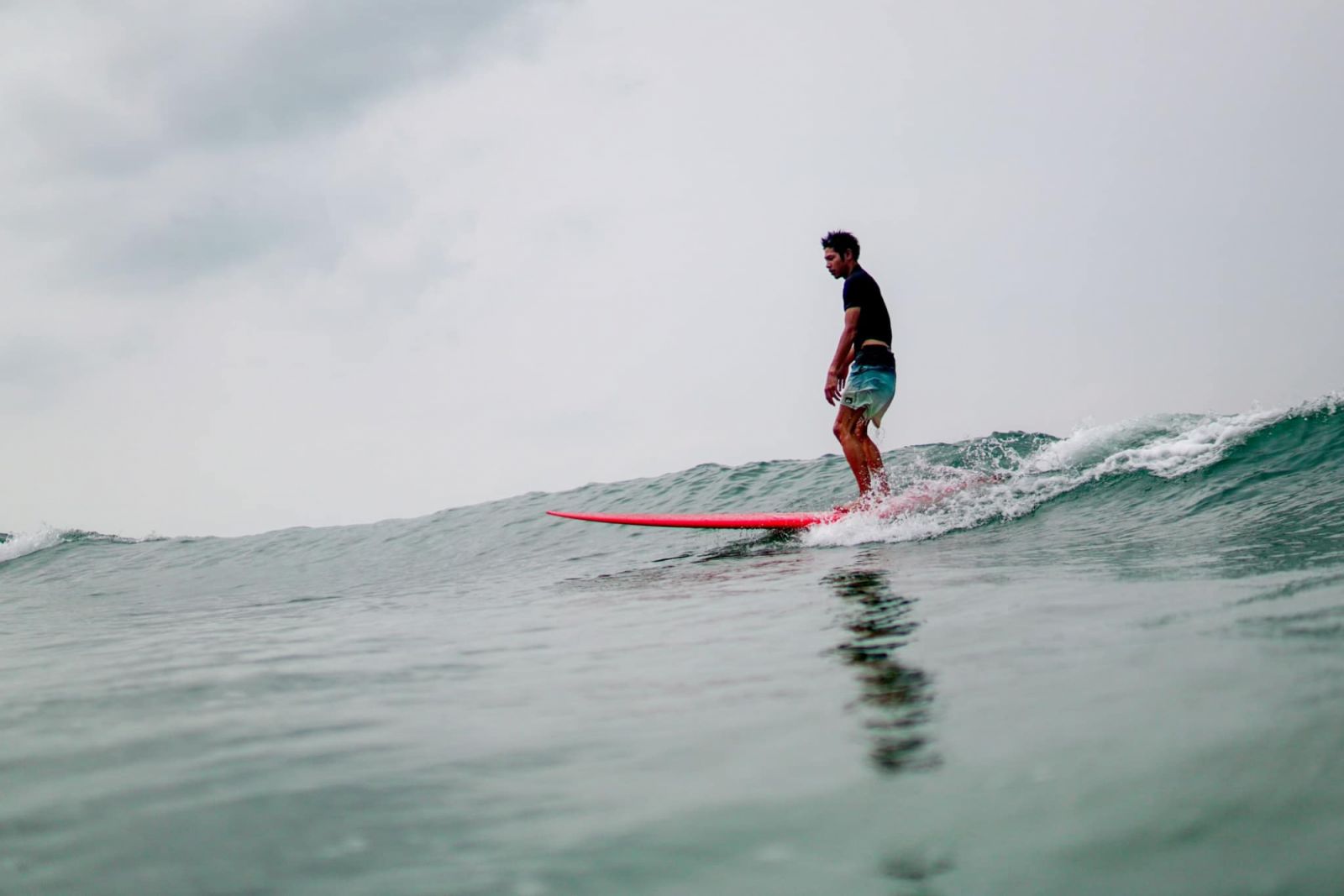 Surfing at Chao Lao Beach, Chantaburi