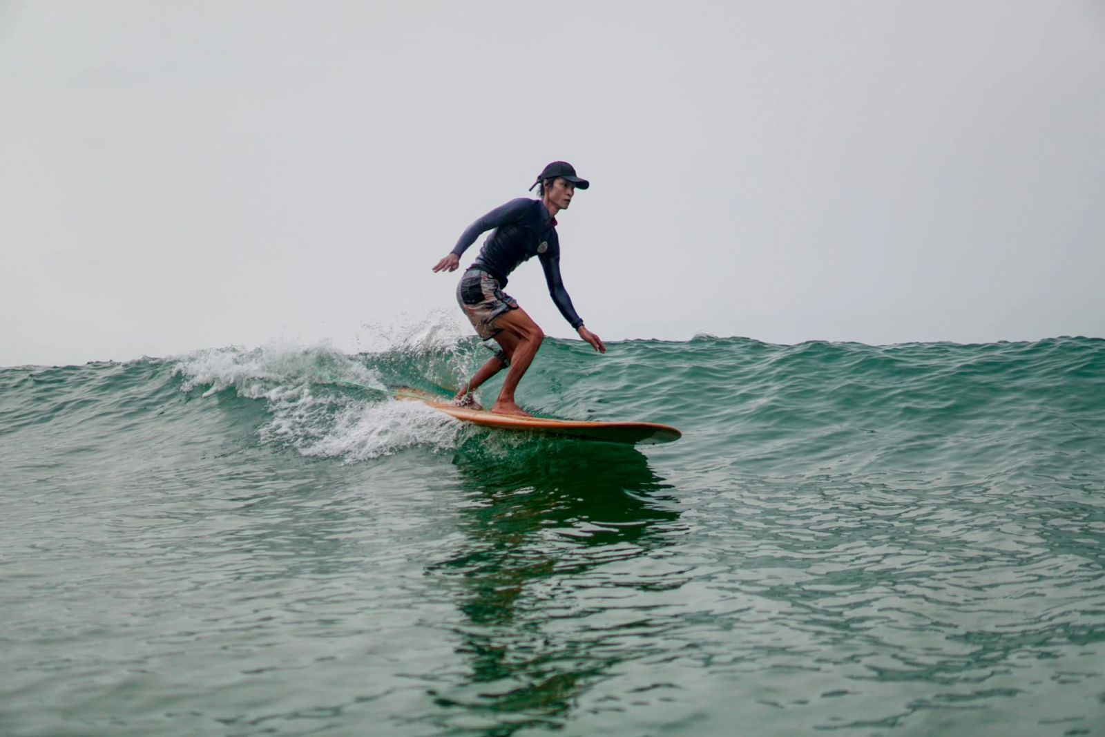 Surfing at Chao Lao Beach, Chantaburi