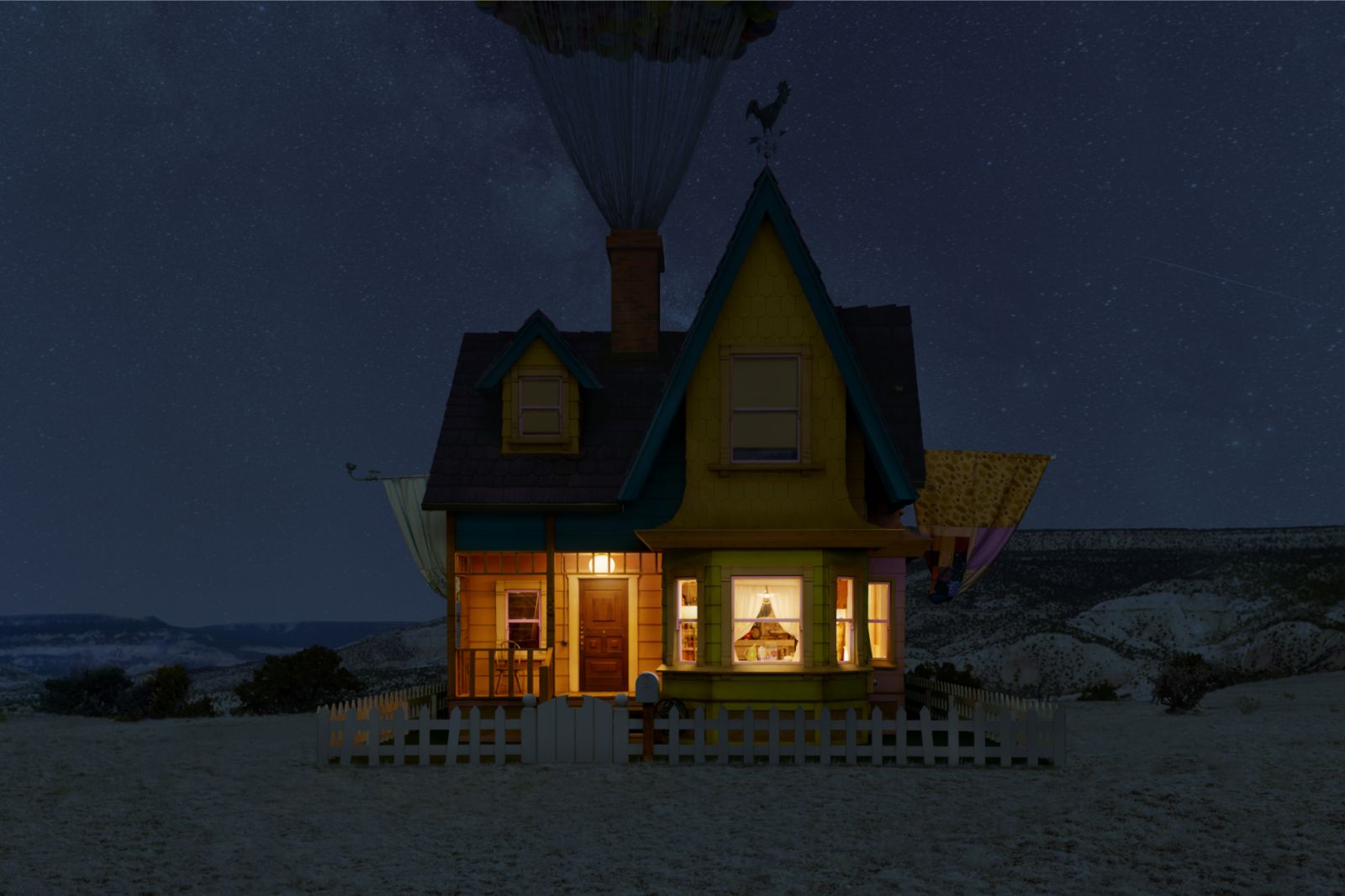The exterior of the house from ‘Up’